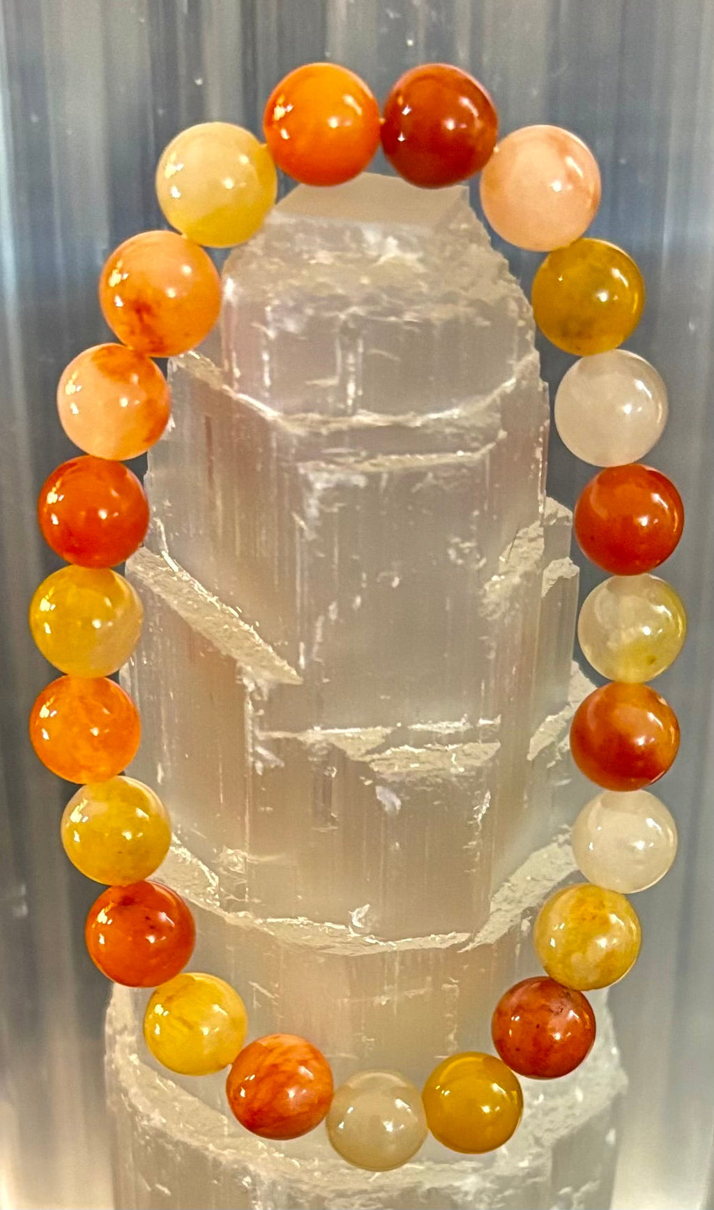 Red Aventurine Bracelet – Confidence, Creativity & Grounded Energy (Medium to Large Wrists) | | Wiccan Center