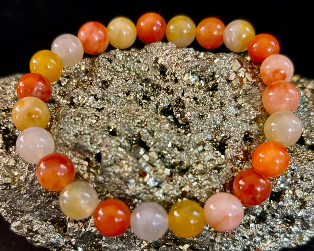 Red Aventurine Bracelet – Confidence, Creativity & Grounded Energy (Medium to Large Wrists) | | Wiccan Center