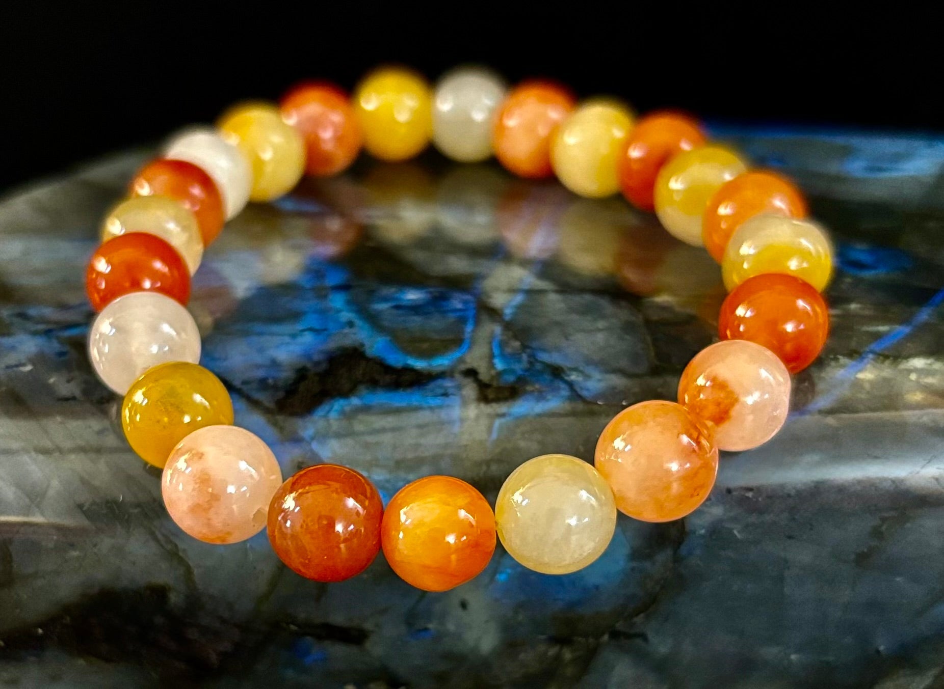 Red Aventurine Bracelet – Confidence, Creativity & Grounded Energy (Medium to Large Wrists) | | Wiccan Center