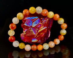 Red Aventurine Bracelet – Confidence, Creativity & Grounded Energy (Medium to Large Wrists) | | Wiccan Center