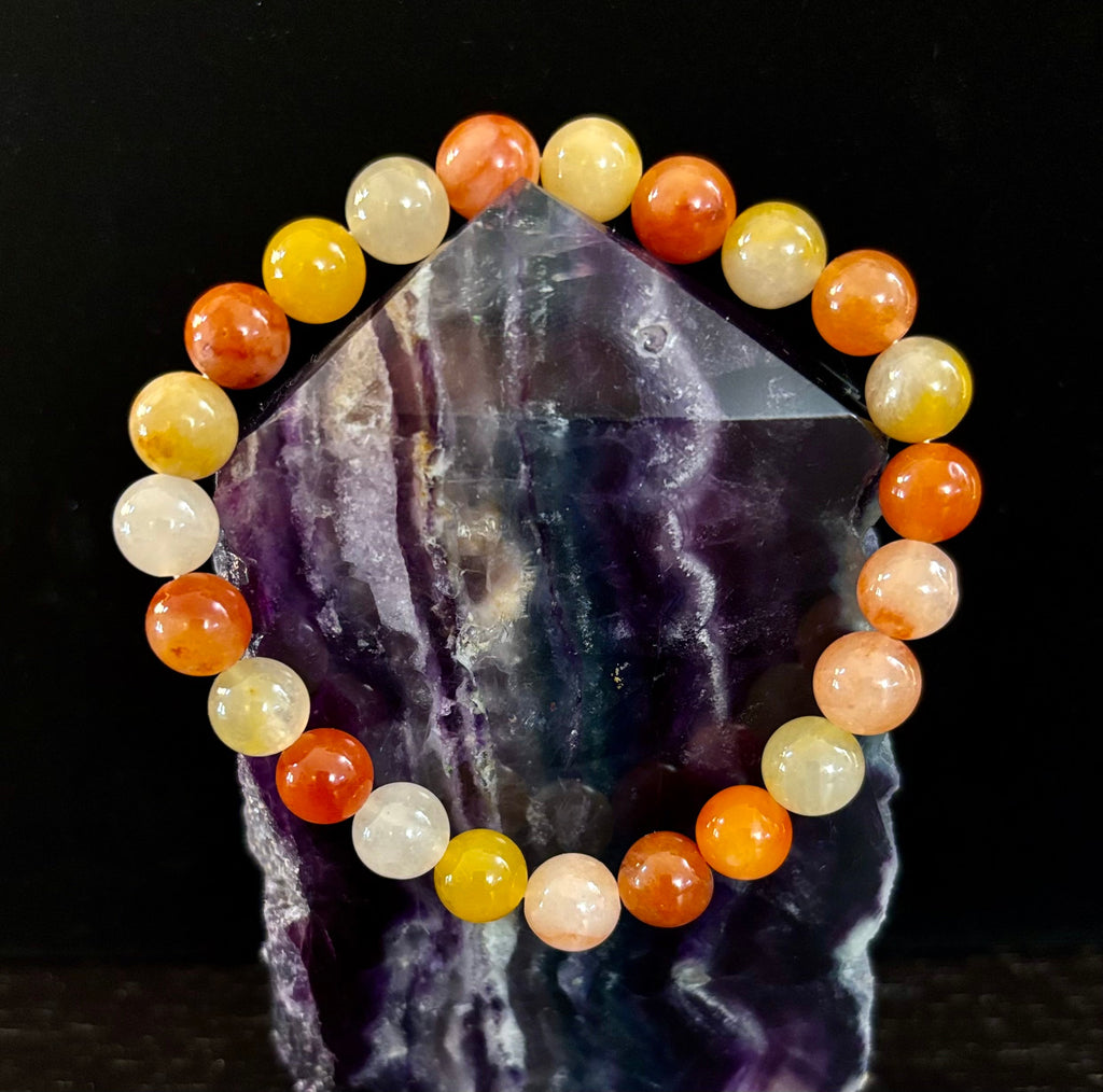 Red Aventurine Bracelet – Confidence, Creativity & Grounded Energy (Medium to Large Wrists) | | Wiccan Center