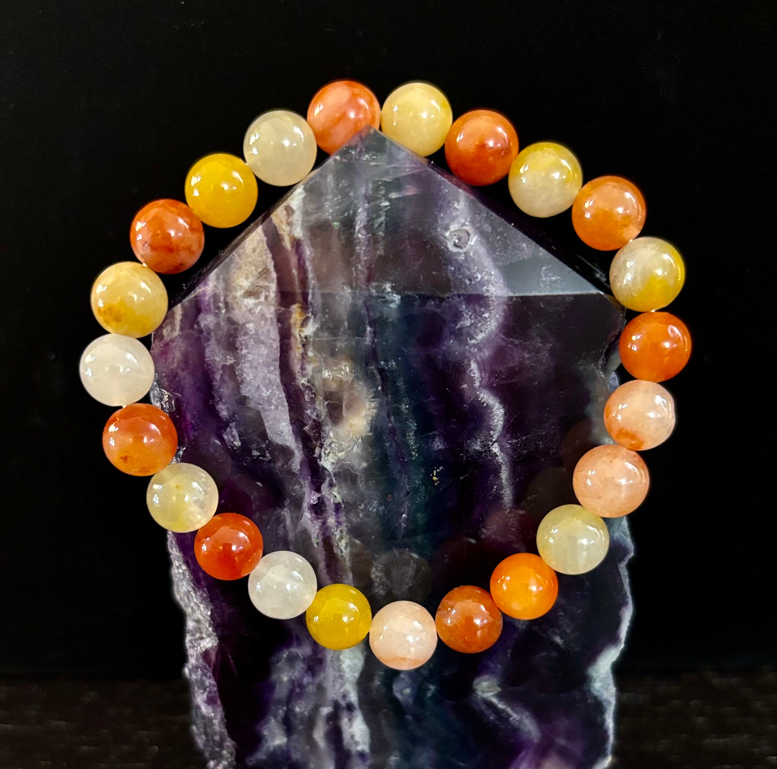 Red Aventurine Bracelet – Confidence, Creativity & Grounded Energy (Medium to Large Wrists) | | Wiccan Center