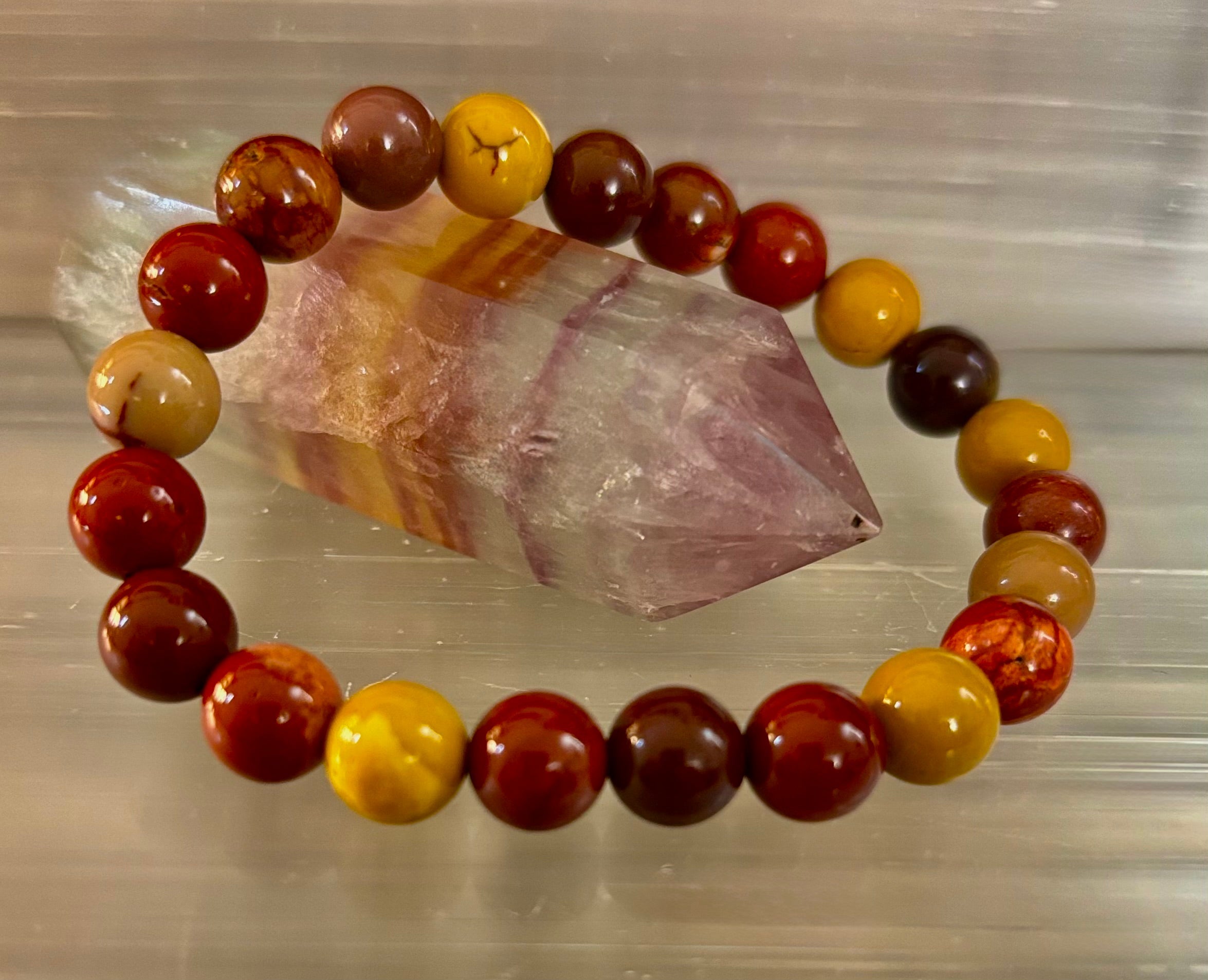 Mookaite Bracelet – Inner Strength, Grounded Energy & Vitality (Medium-Large Wrists) | | Wiccan Center