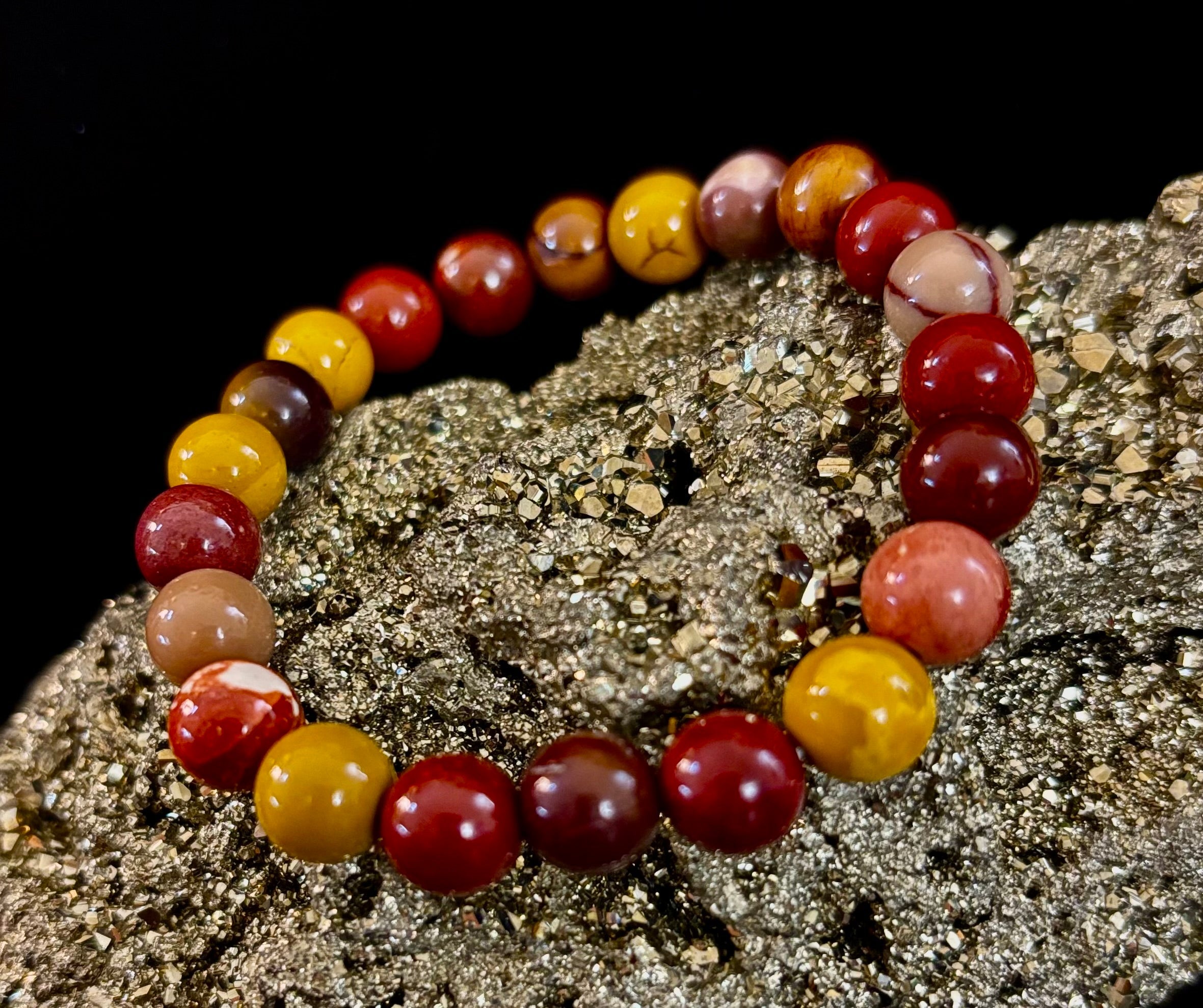 Mookaite Bracelet – Inner Strength, Grounded Energy & Vitality (Medium-Large Wrists) | | Wiccan Center