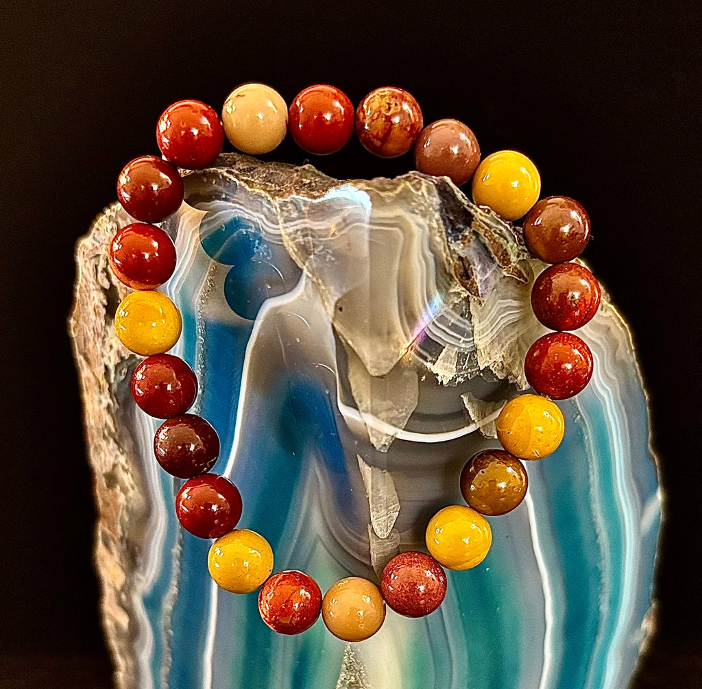 Mookaite Bracelet – Inner Strength, Grounded Energy & Vitality (Medium-Large Wrists) | | Wiccan Center