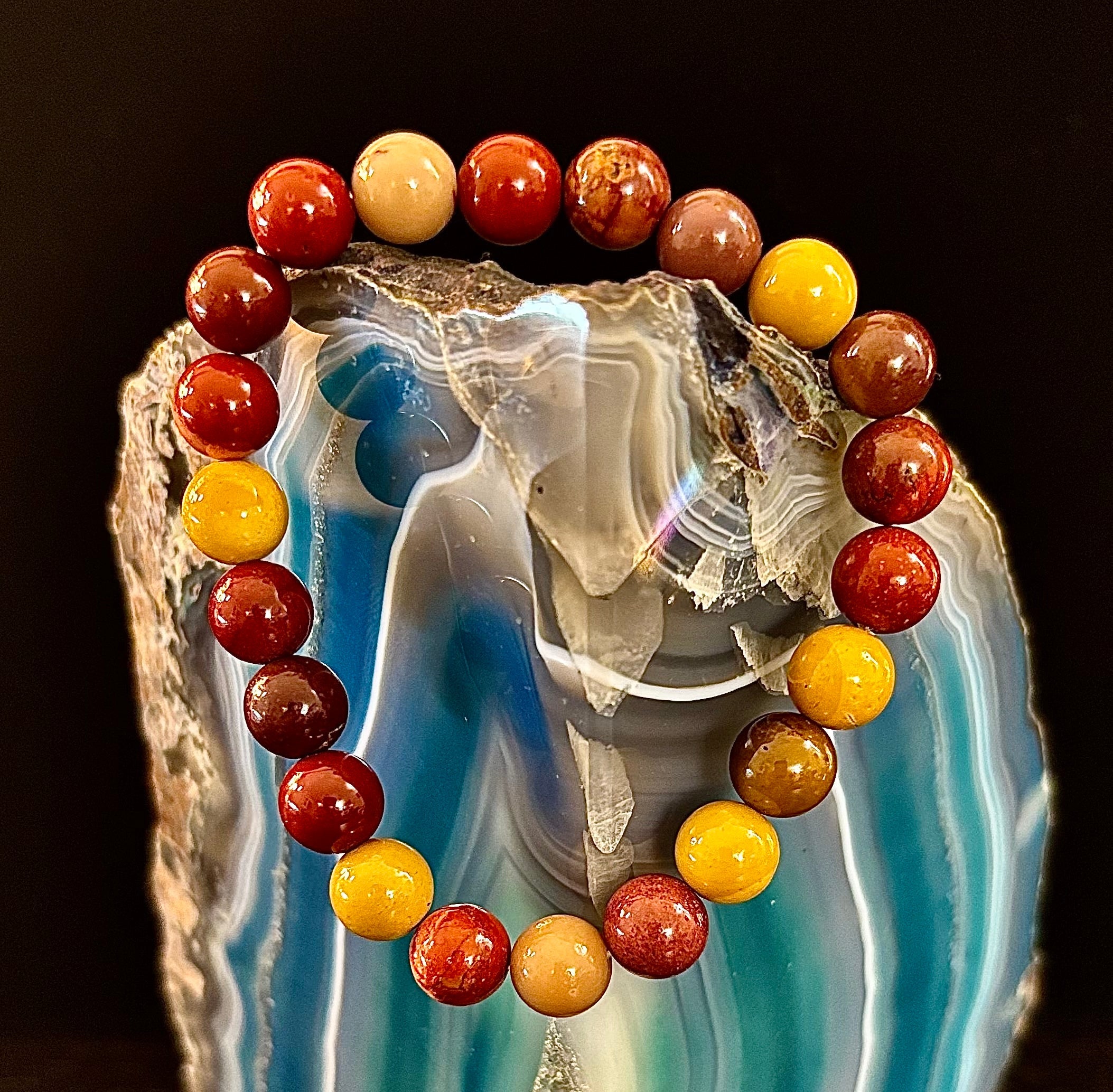 Mookaite Bracelet – Inner Strength, Grounded Energy & Vitality (Medium-Large Wrists) | | Wiccan Center