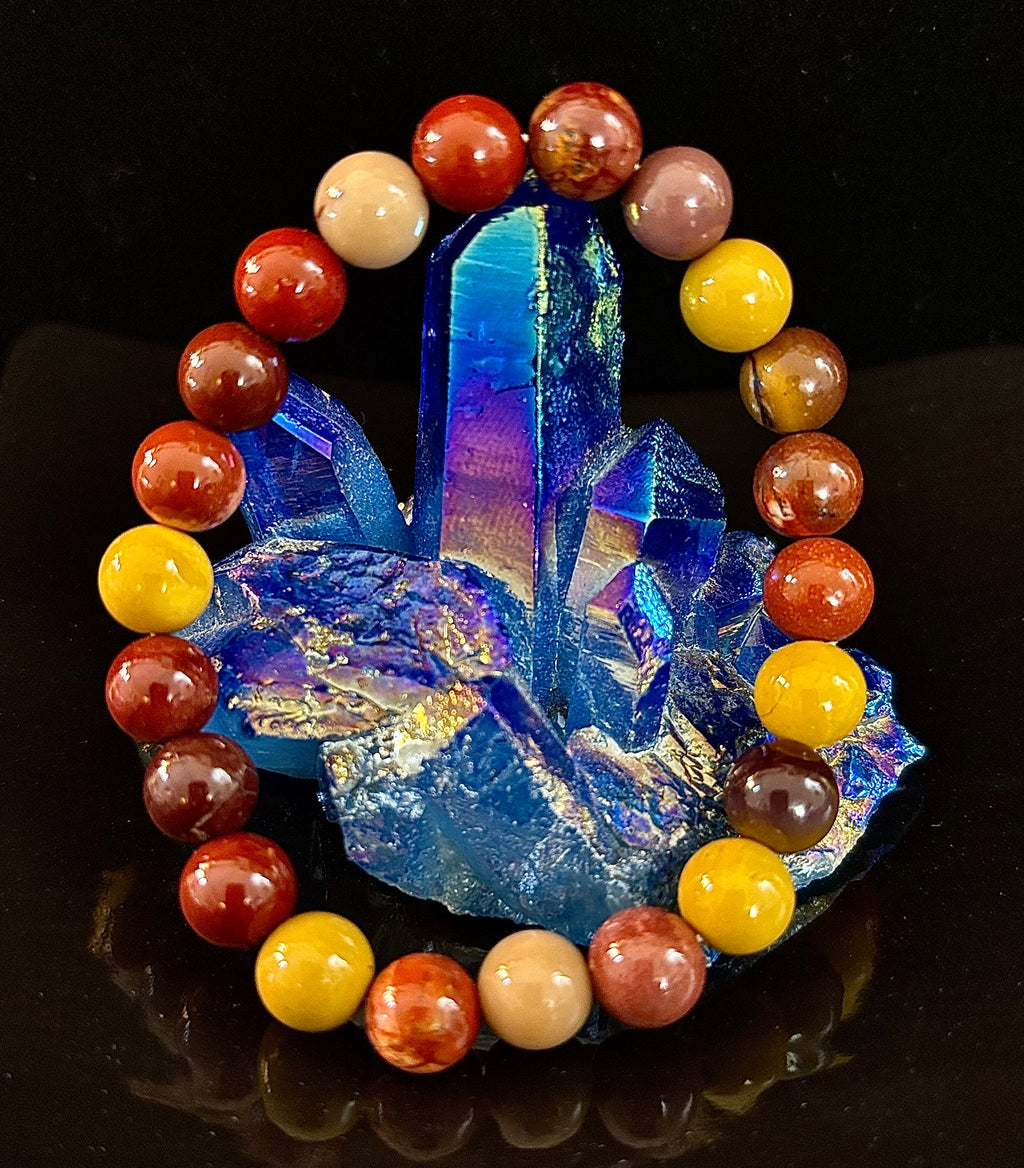 Mookaite Bracelet – Inner Strength, Grounded Energy & Vitality (Medium-Large Wrists) | | Wiccan Center