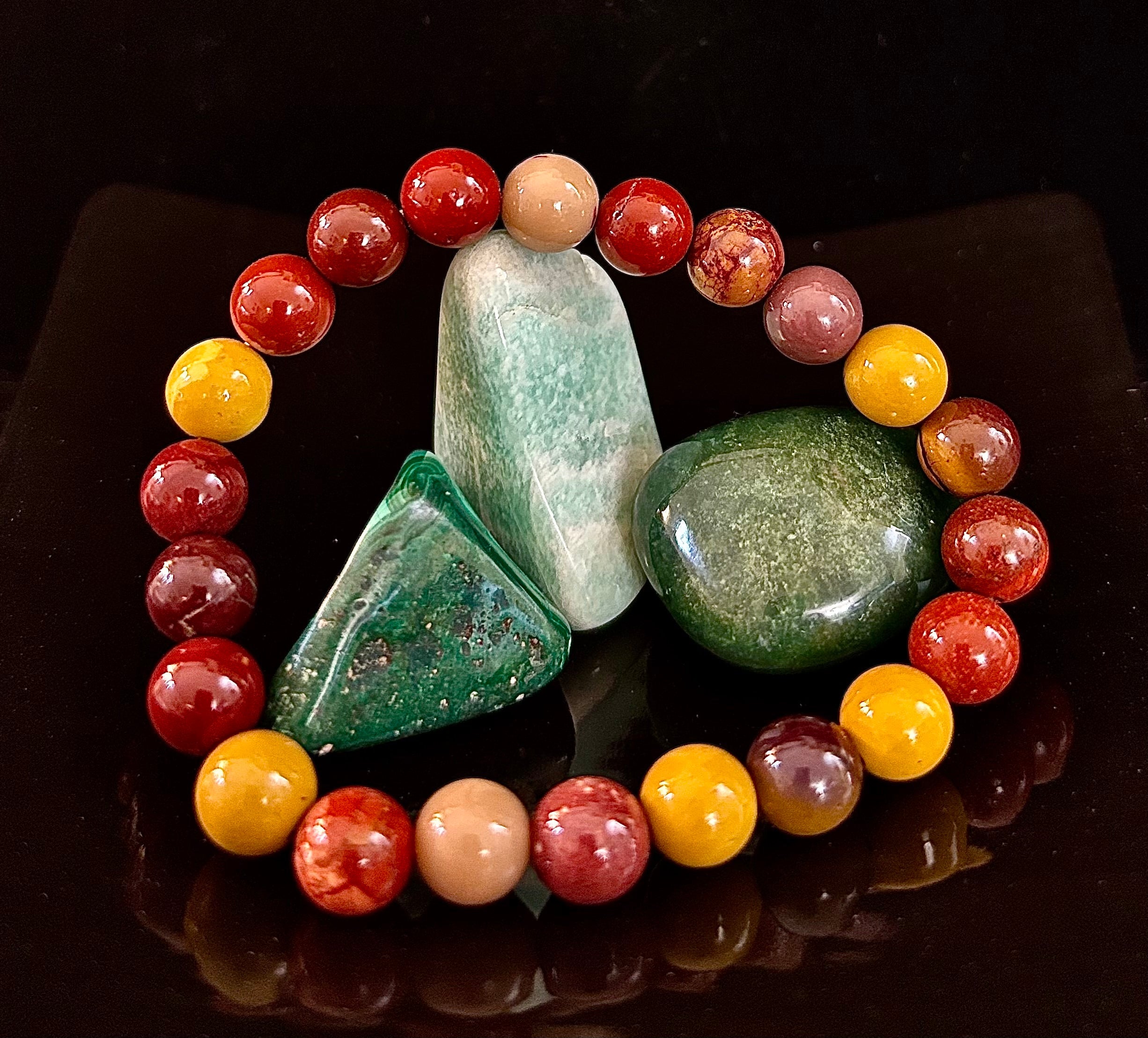 Mookaite Bracelet – Inner Strength, Grounded Energy & Vitality (Medium-Large Wrists) | | Wiccan Center