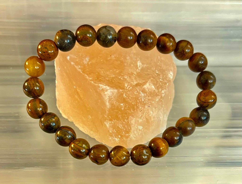 Tiger Iron Bracelet – Strength, Focus & Grounded Power (Medium to Large Wrists) | | Wiccan Center