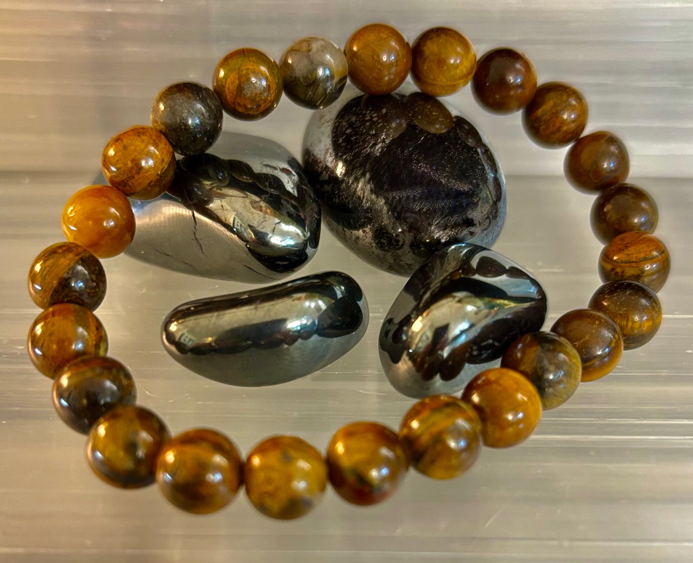 Tiger Iron Bracelet – Strength, Focus & Grounded Power (Medium to Large Wrists) | | Wiccan Center