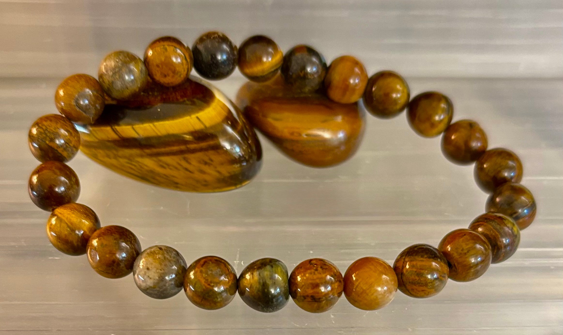 Tiger Iron Bracelet – Strength, Focus & Grounded Power (Medium to Large Wrists) | | Wiccan Center