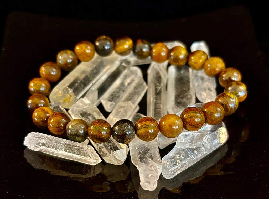 Tiger Iron Bracelet – Strength, Focus & Grounded Power (Medium to Large Wrists) | | Wiccan Center