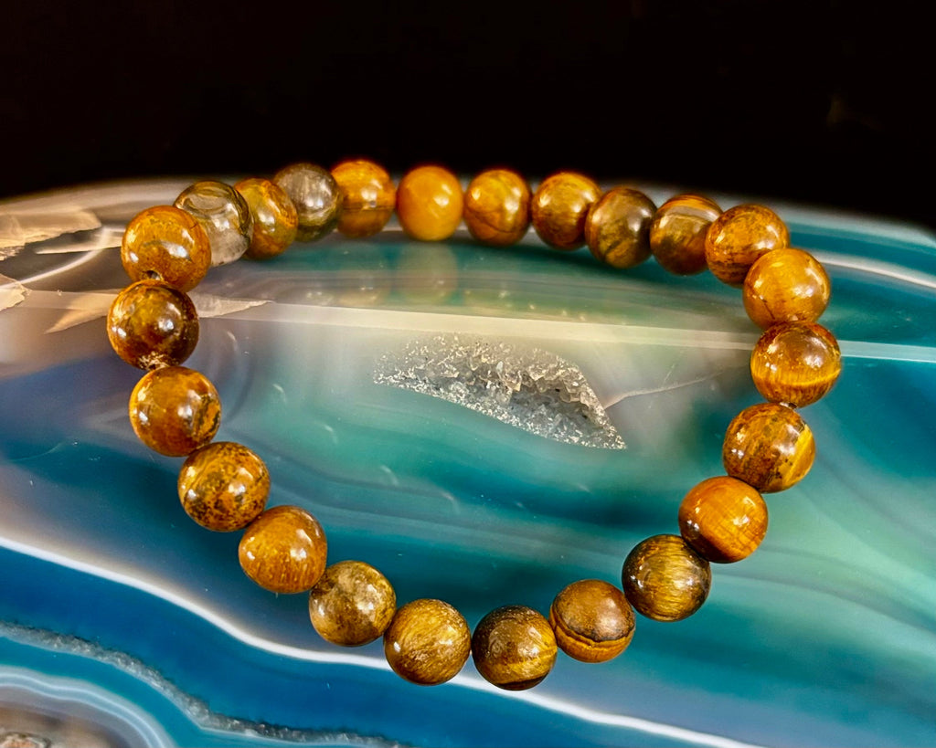 Tiger Iron Bracelet – Strength, Focus & Grounded Power (Medium to Large Wrists) | | Wiccan Center