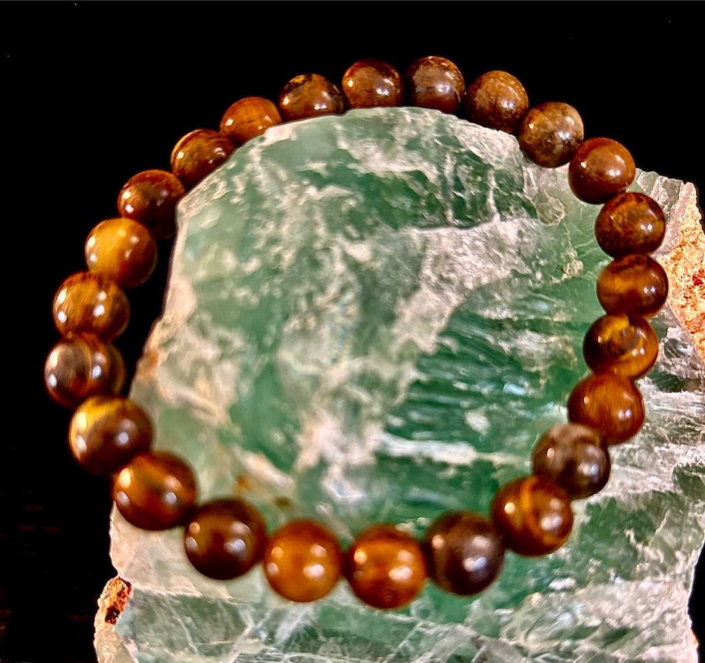 Tiger Iron Bracelet – Strength, Focus & Grounded Power (Medium to Large Wrists) | | Wiccan Center
