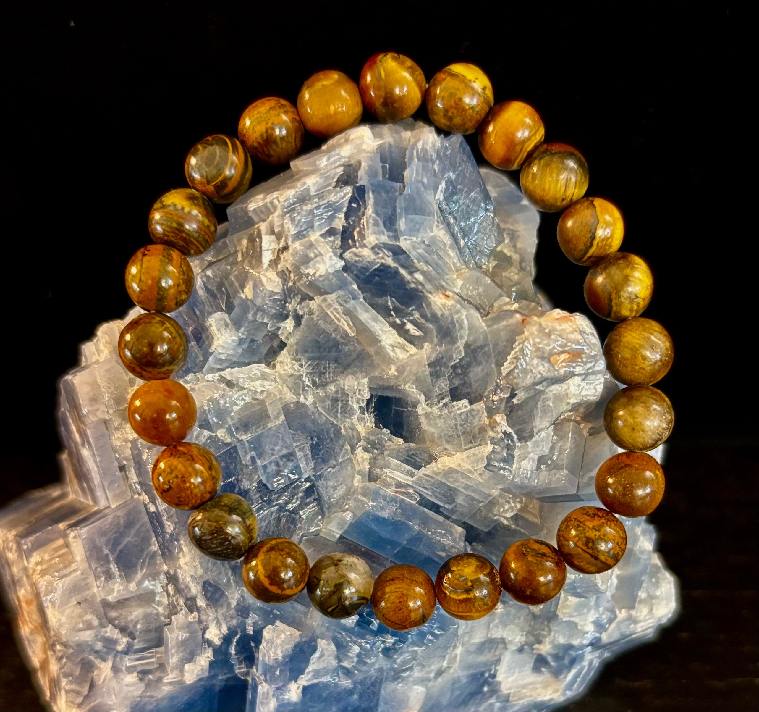 Tiger Iron Bracelet – Strength, Focus & Grounded Power (Medium to Large Wrists) | | Wiccan Center