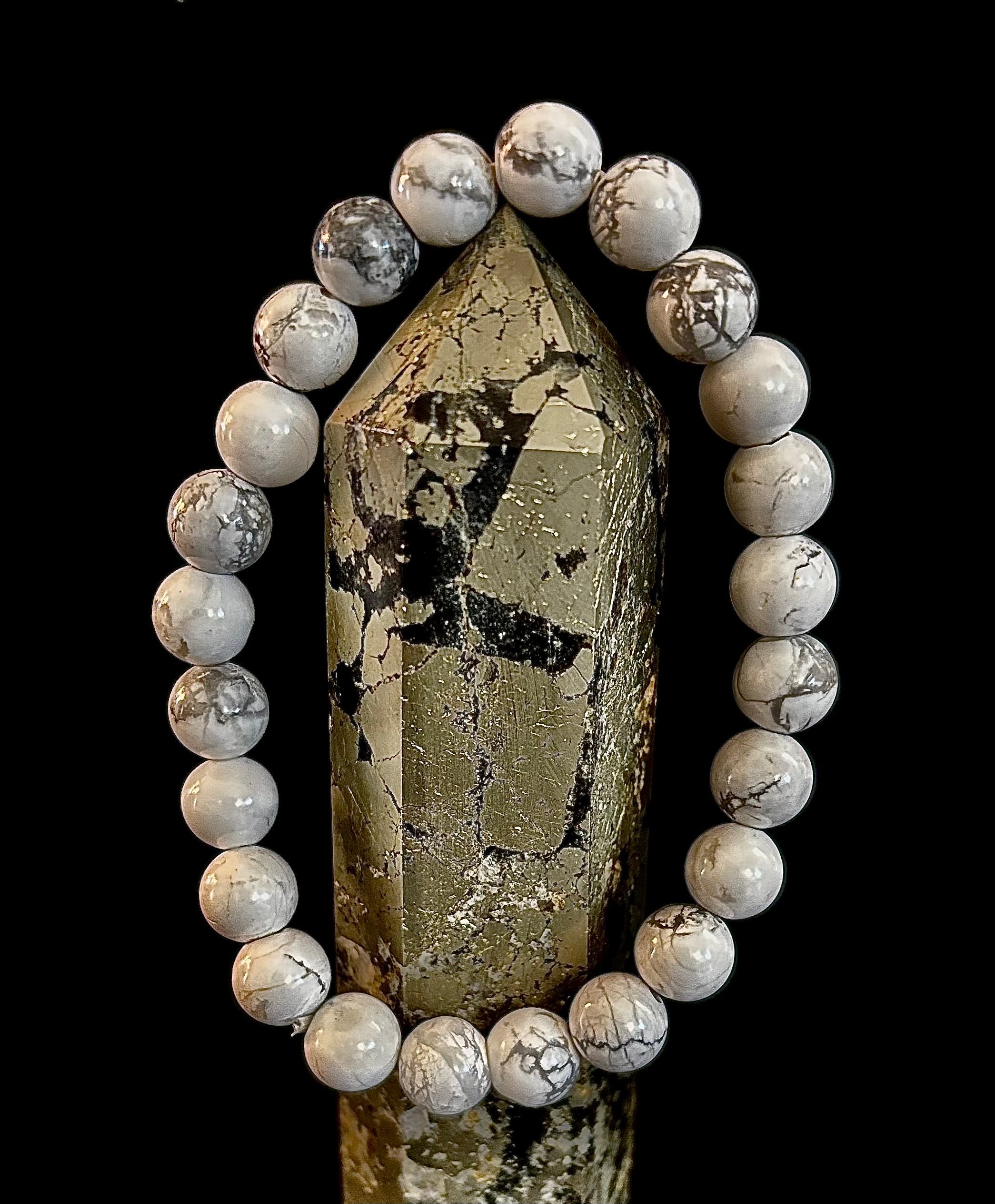 White Howlite Bracelet – Calm, Clarity & Inner Peace | | Wiccan Center