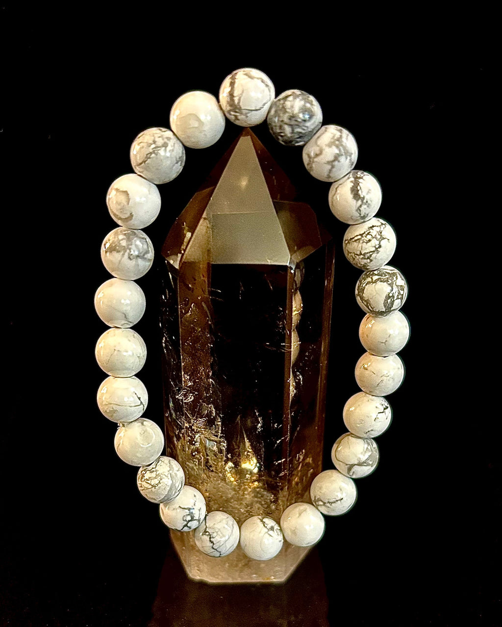 White Howlite Bracelet – Calm, Clarity & Inner Peace | | Wiccan Center