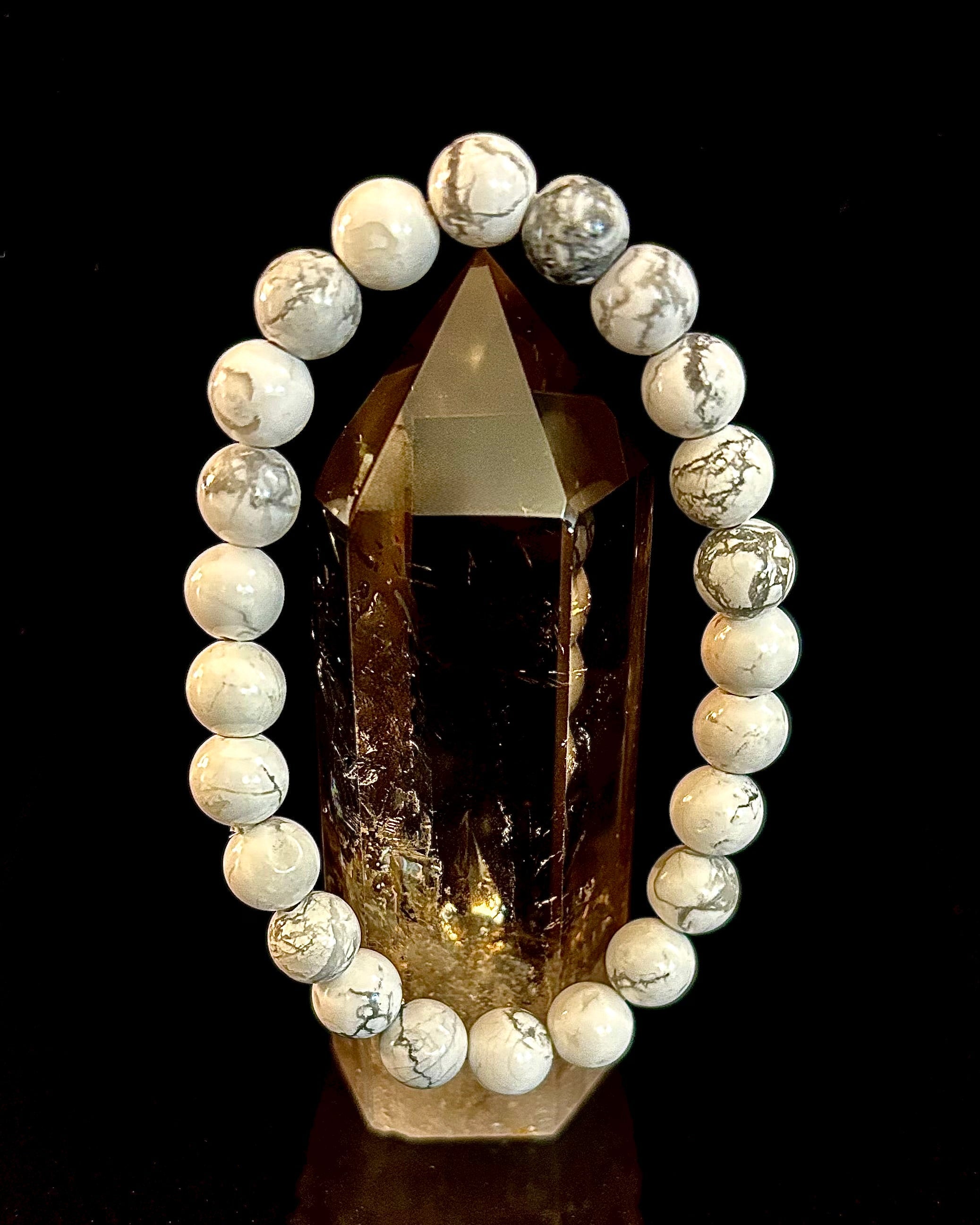 White Howlite Bracelet – Calm, Clarity & Inner Peace | | Wiccan Center