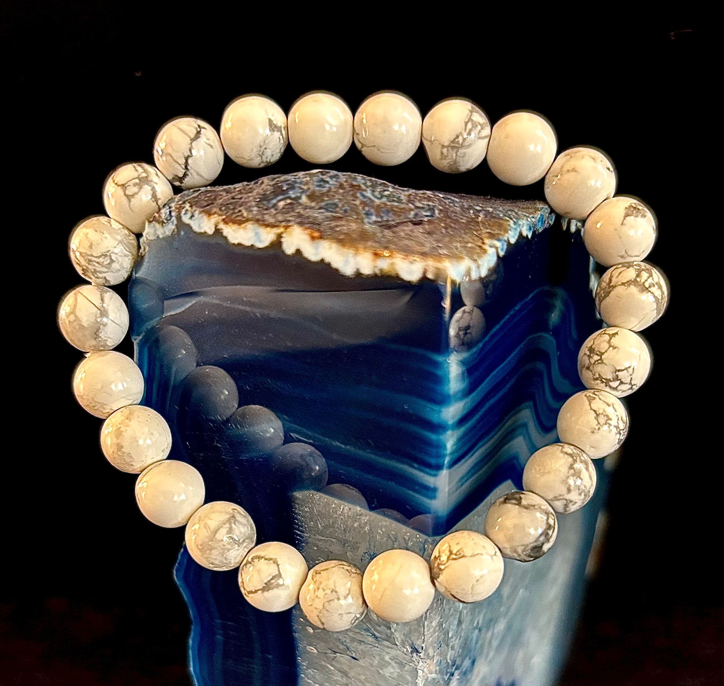 White Howlite Bracelet – Calm, Clarity & Inner Peace | | Wiccan Center