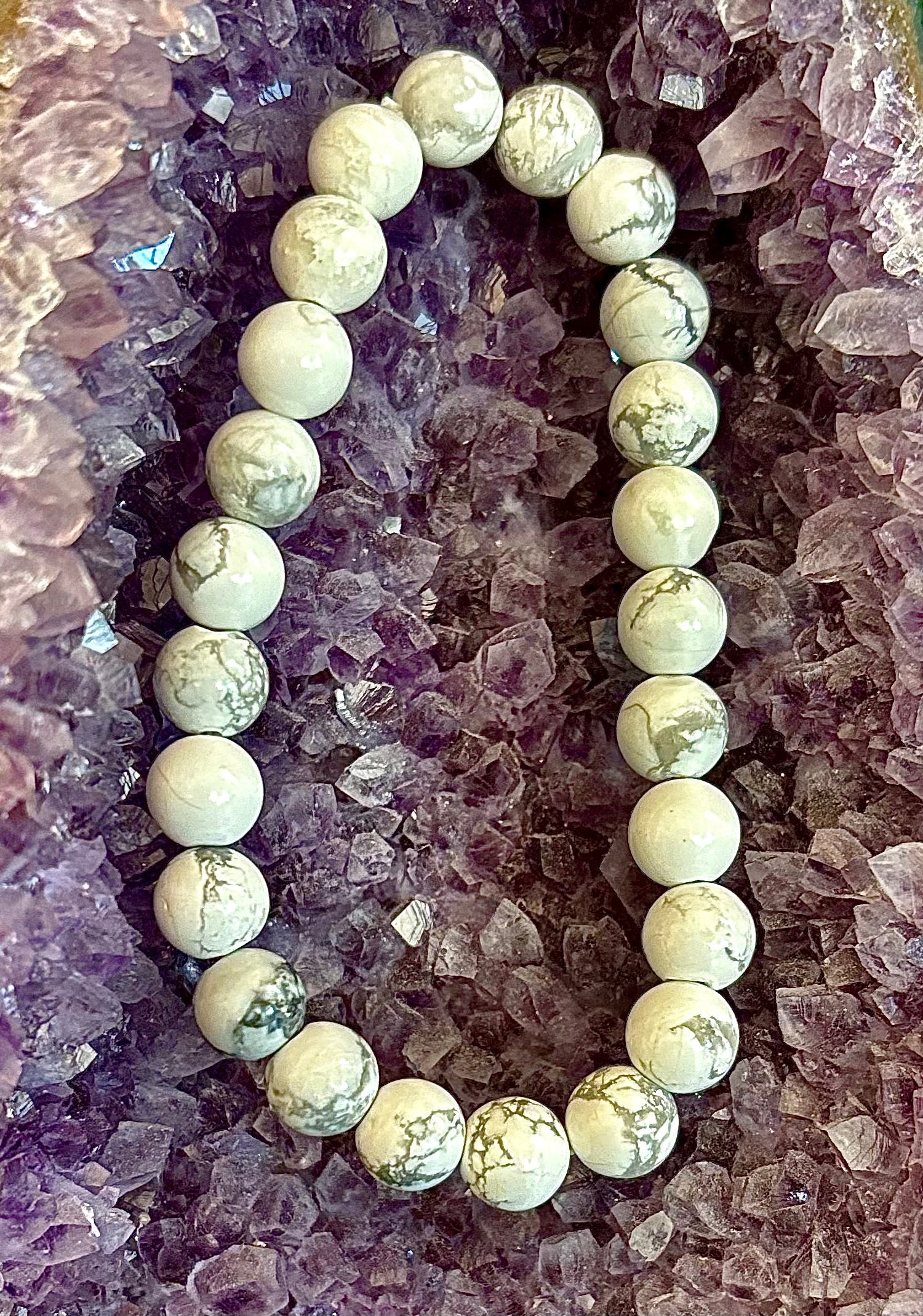 White Howlite Bracelet – Calm, Clarity & Inner Peace | | Wiccan Center