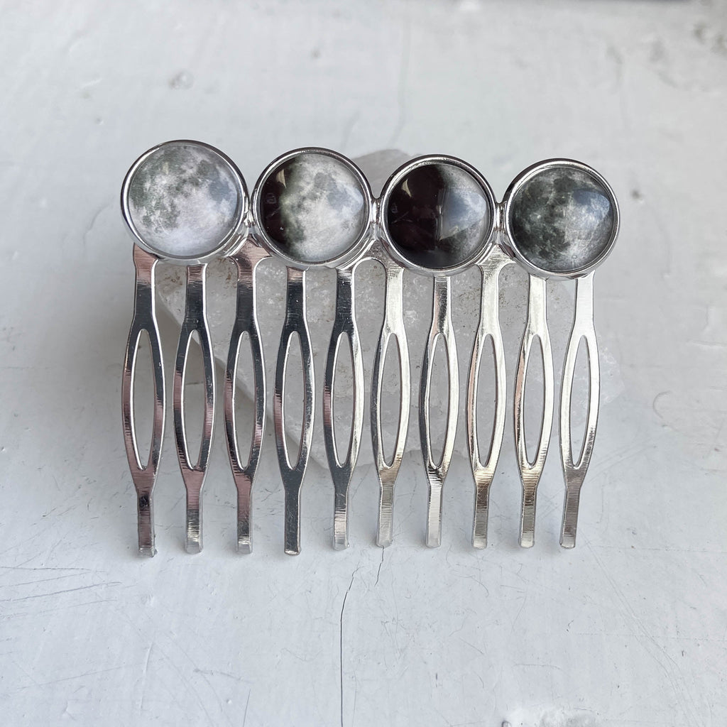Phases of the Moon Hair Comb | Hair Accessories | Wiccan Center