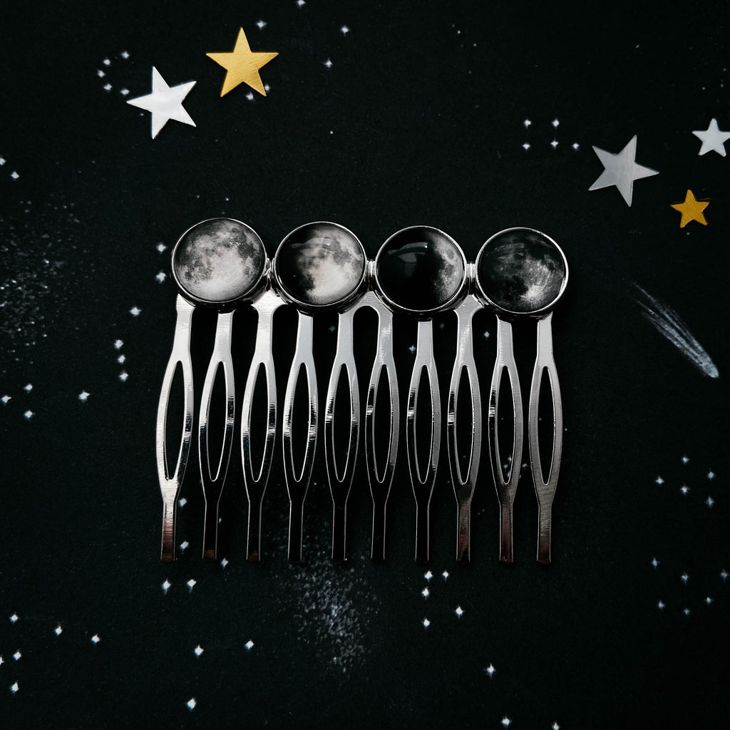 Phases of the Moon Hair Comb | Hair Accessories | Wiccan Center