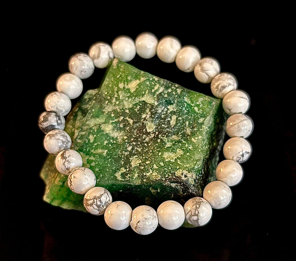 White Howlite Bracelet – Calm, Clarity & Inner Peace | | Wiccan Center