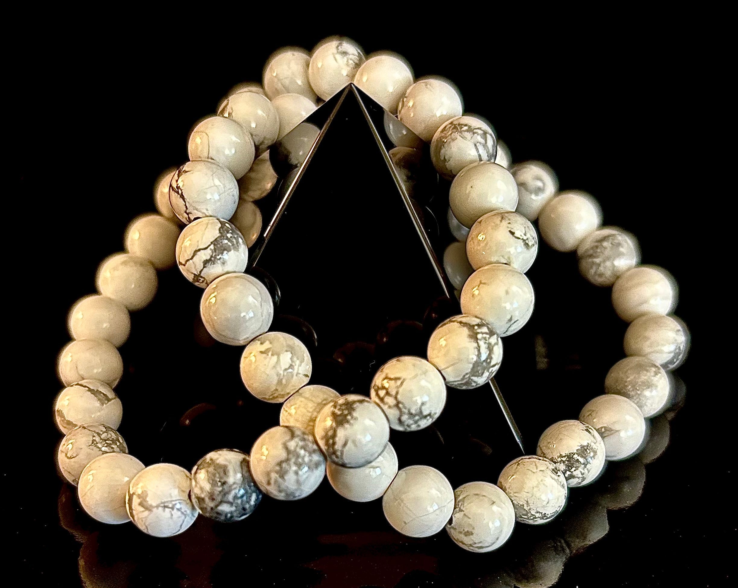 White Howlite Bracelet – Calm, Clarity & Inner Peace | | Wiccan Center