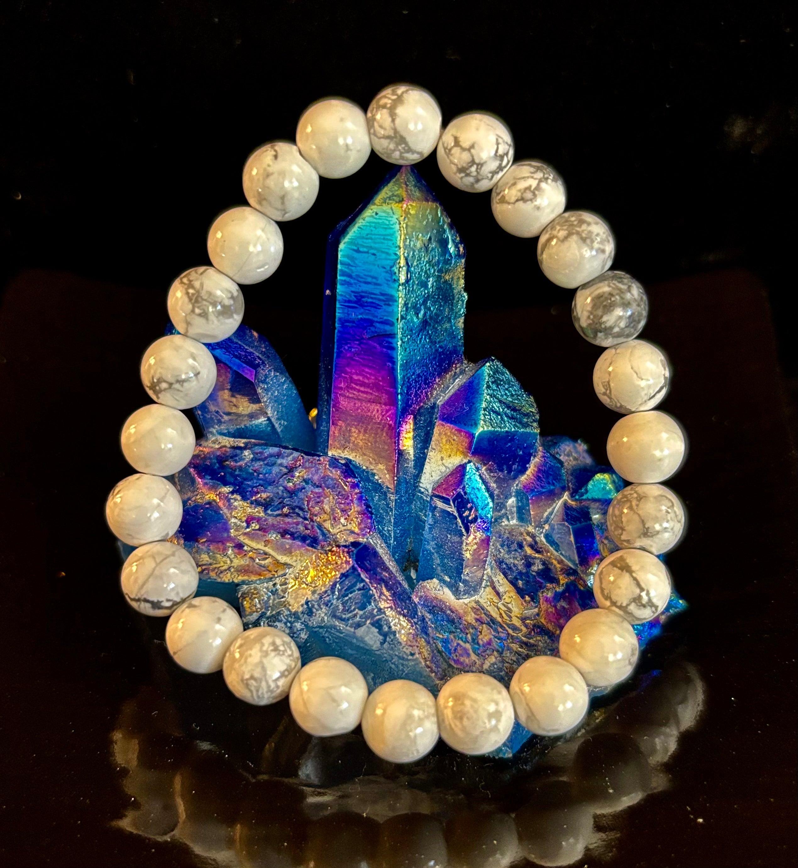 White Howlite Bracelet – Calm, Clarity & Inner Peace | | Wiccan Center