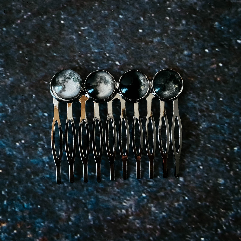 Phases of the Moon Hair Comb | Hair Accessories | Wiccan Center