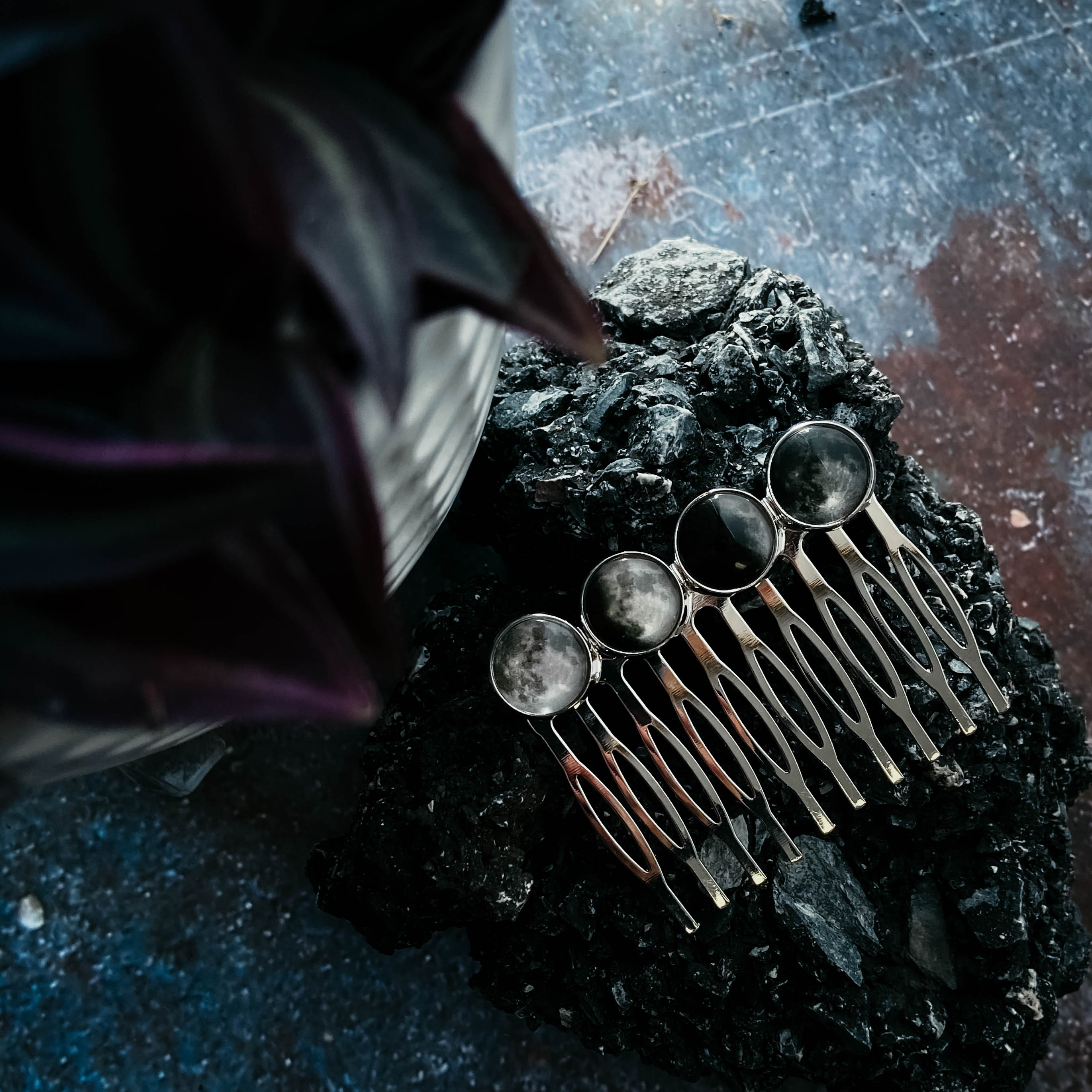 Phases of the Moon Hair Comb | Hair Accessories | Wiccan Center