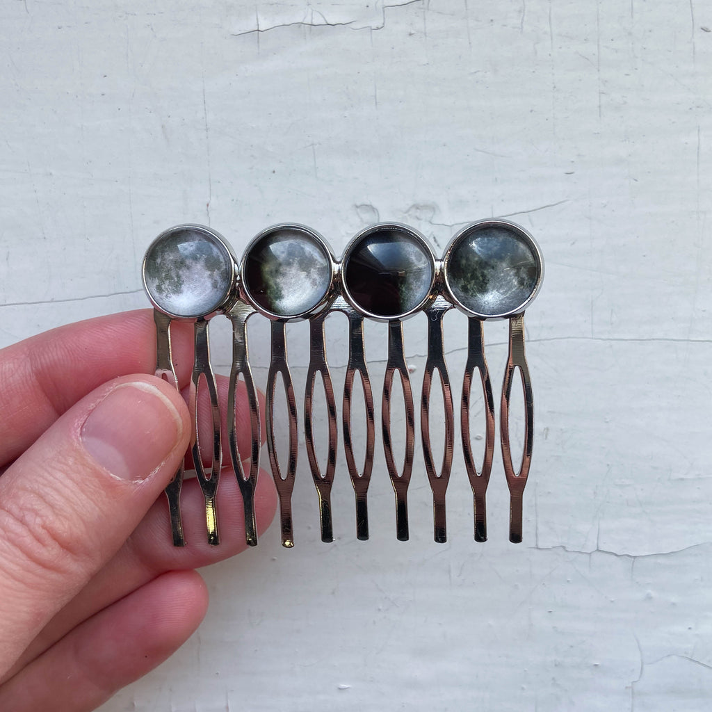Phases of the Moon Hair Comb | Hair Accessories | Wiccan Center