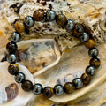 Tiger Eye & Hematite Protection Bracelet – Strength, Balance & Grounding Energy | | Wiccan Center