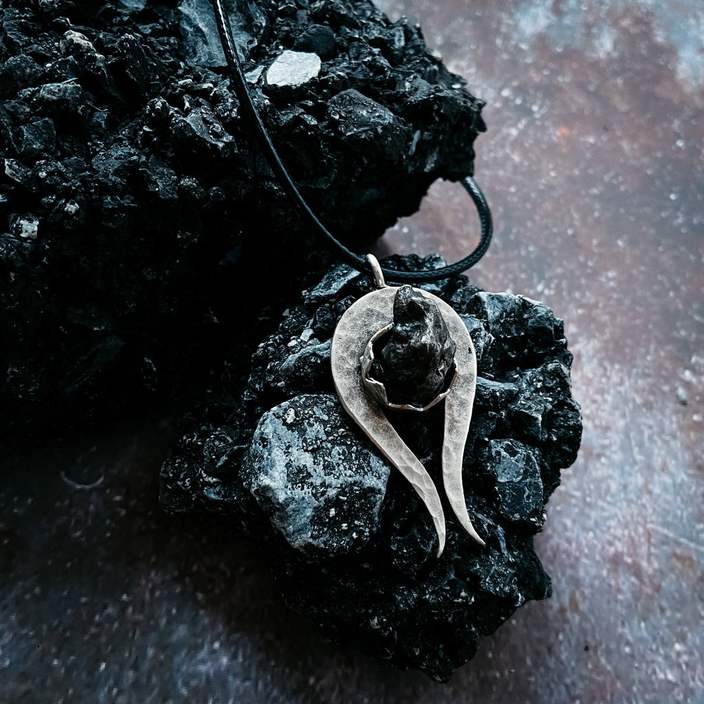 Comet Necklace with Authentic Meteorite | Necklace | Wiccan Center