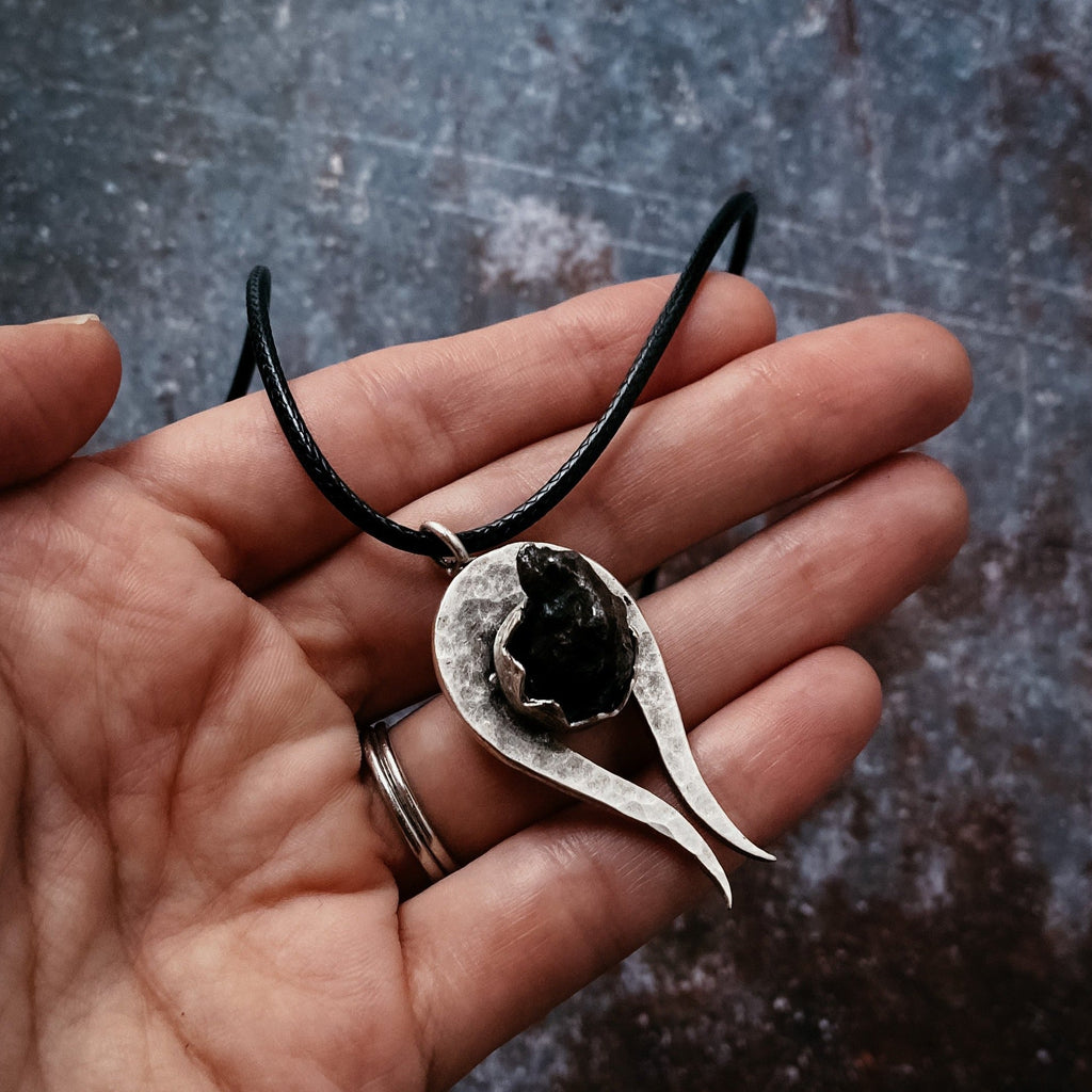 Comet Necklace with Authentic Meteorite | Necklace | Wiccan Center