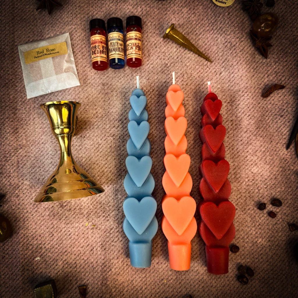Love Wishes Candle Spell Kit - Multi-Day Love Manifestation Magic | Candle Spell Kit | Wiccan Center