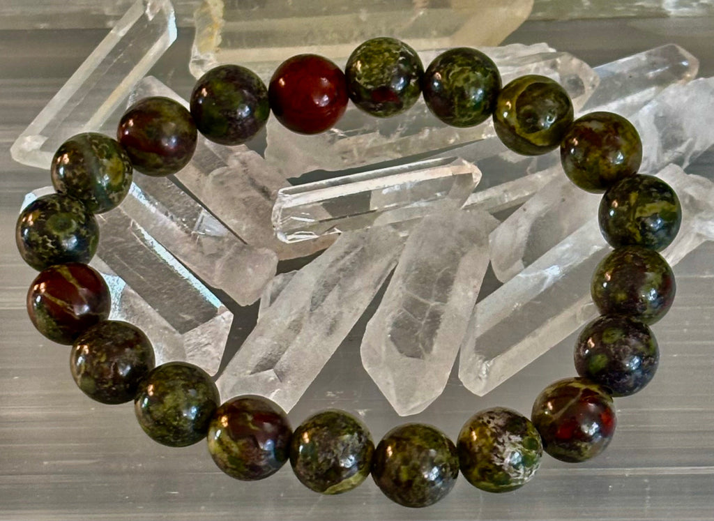 Dragon Bloodstone Bracelet – Courage, Vitality & Empowered Protection (Medium & Large Wrists) | | Wiccan Center