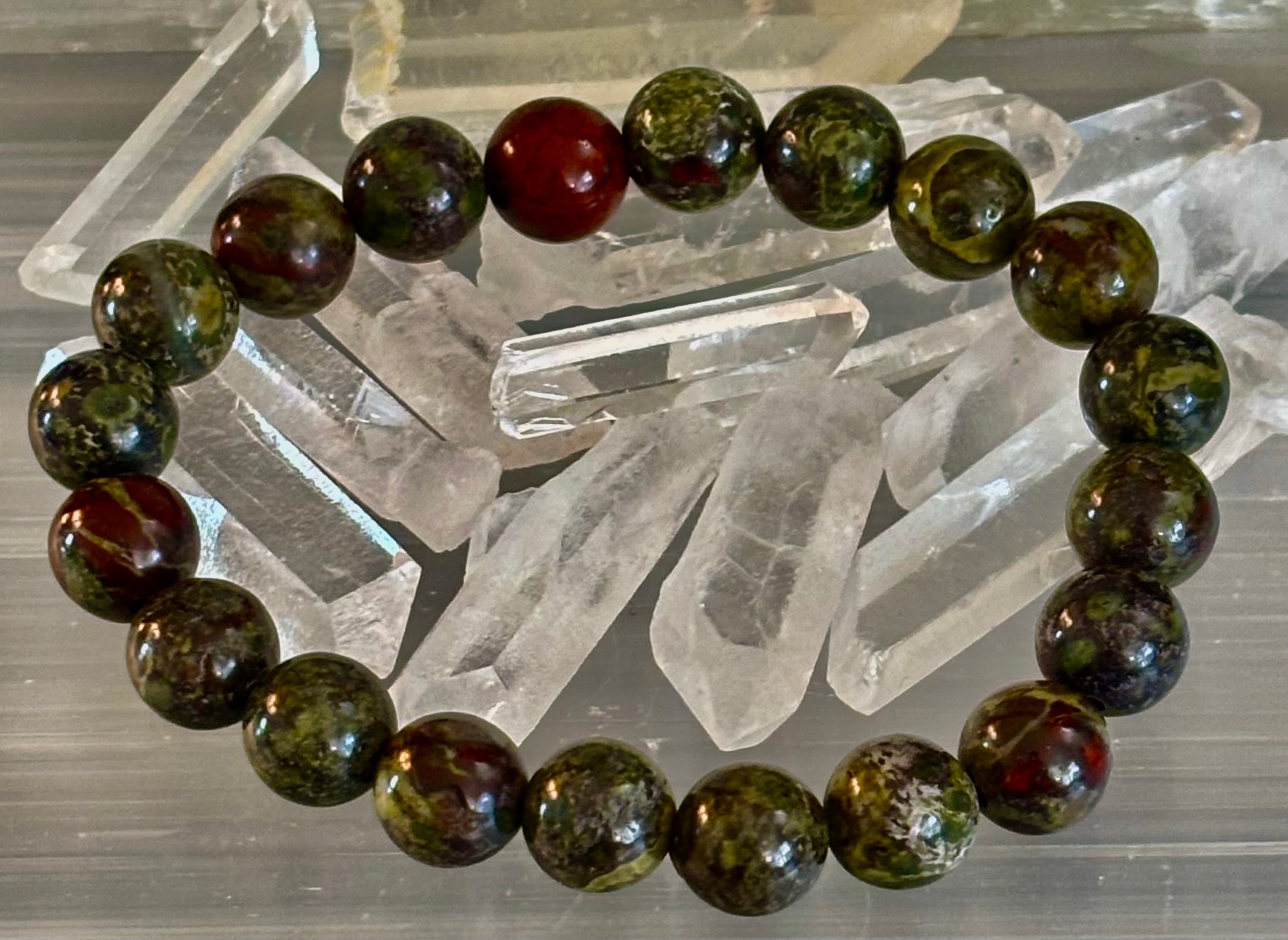 Dragon Bloodstone Bracelet – Courage, Vitality & Empowered Protection (Medium & Large Wrists) | | Wiccan Center