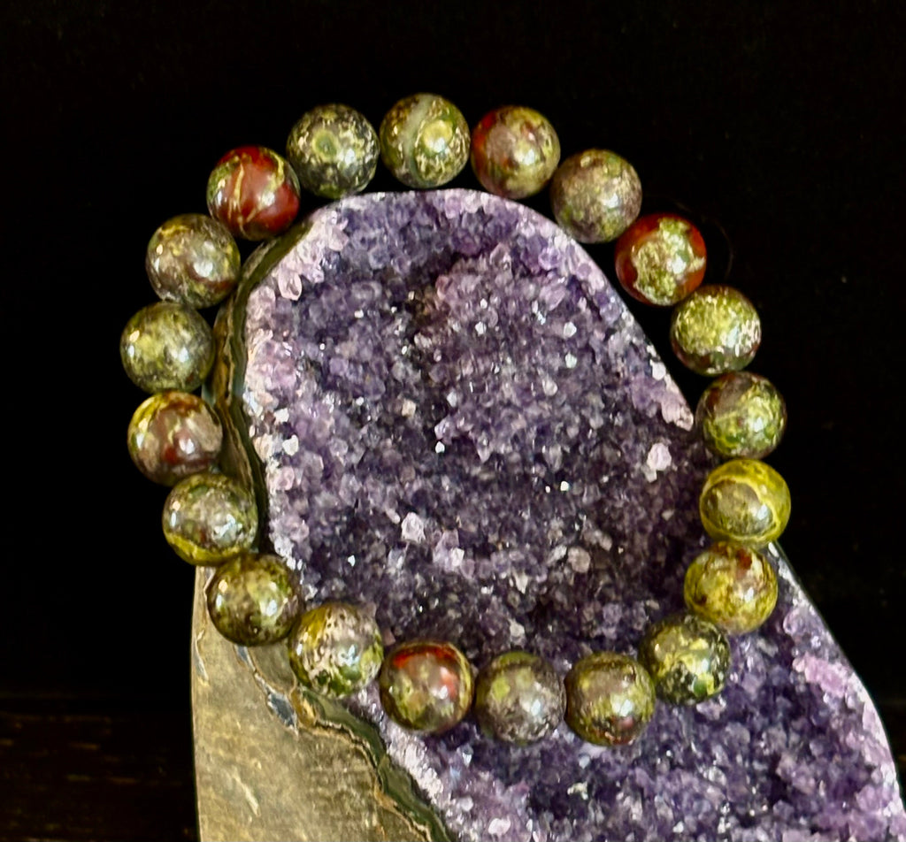 Dragon Bloodstone Bracelet – Courage, Vitality & Empowered Protection (Medium & Large Wrists) | | Wiccan Center