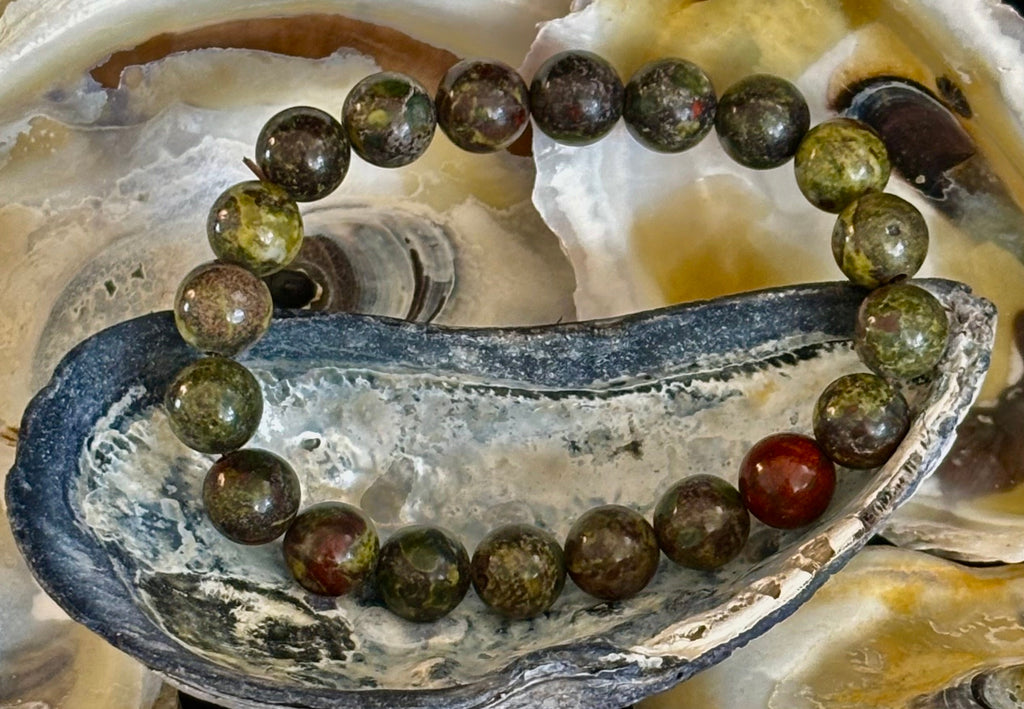 Dragon Bloodstone Bracelet – Courage, Vitality & Empowered Protection (Medium & Large Wrists) | | Wiccan Center
