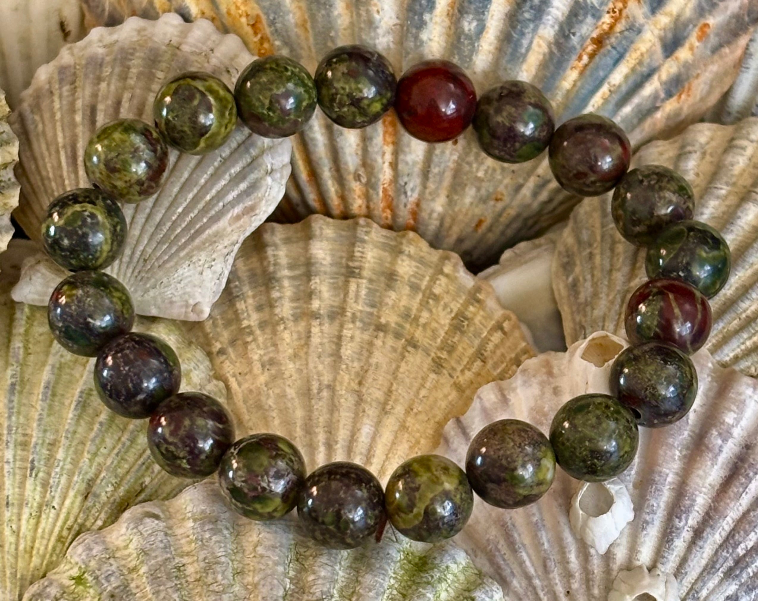 Dragon Bloodstone Bracelet – Courage, Vitality & Empowered Protection (Medium & Large Wrists) | | Wiccan Center