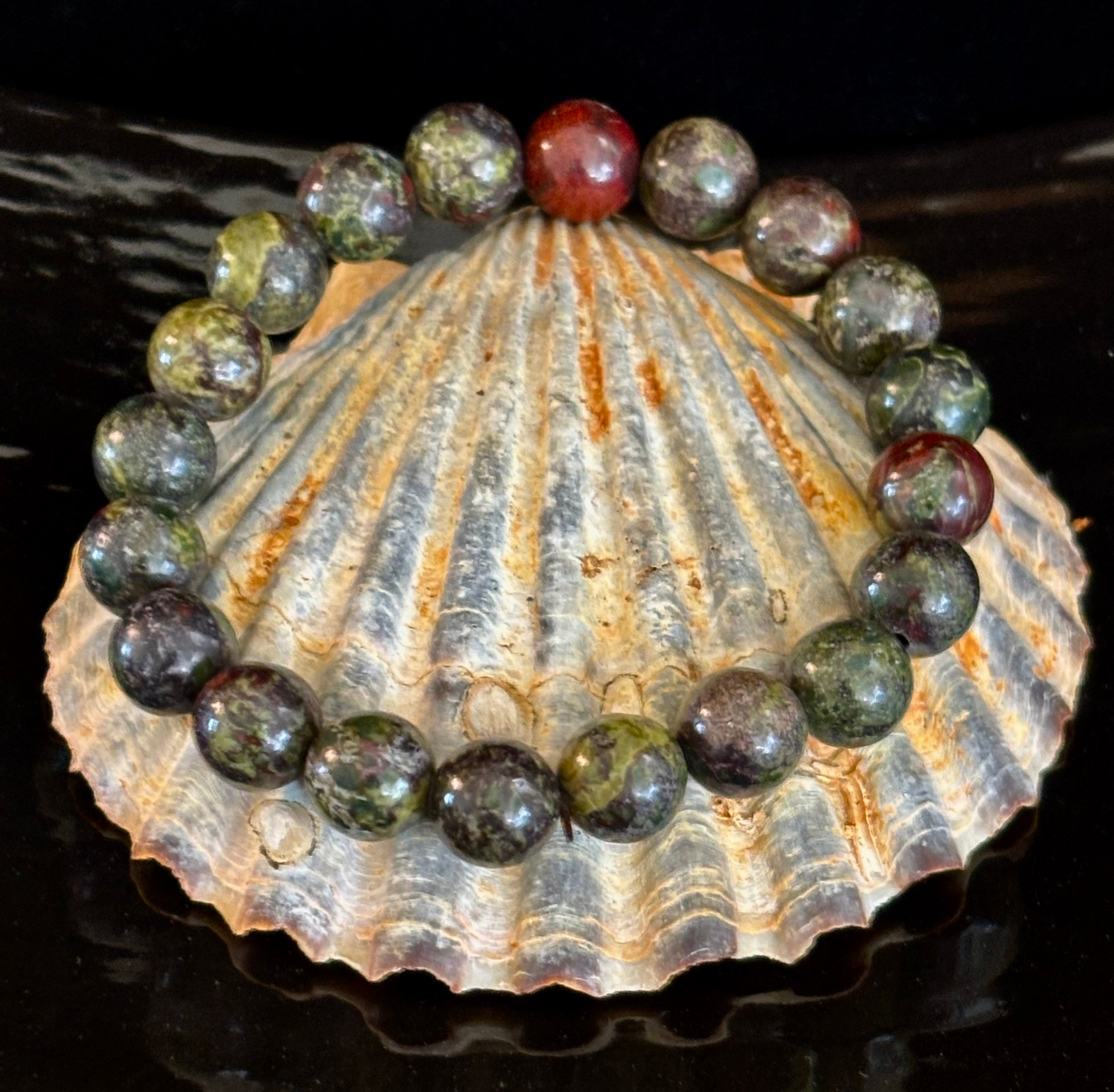 Dragon Bloodstone Bracelet – Courage, Vitality & Empowered Protection (Medium & Large Wrists) | | Wiccan Center