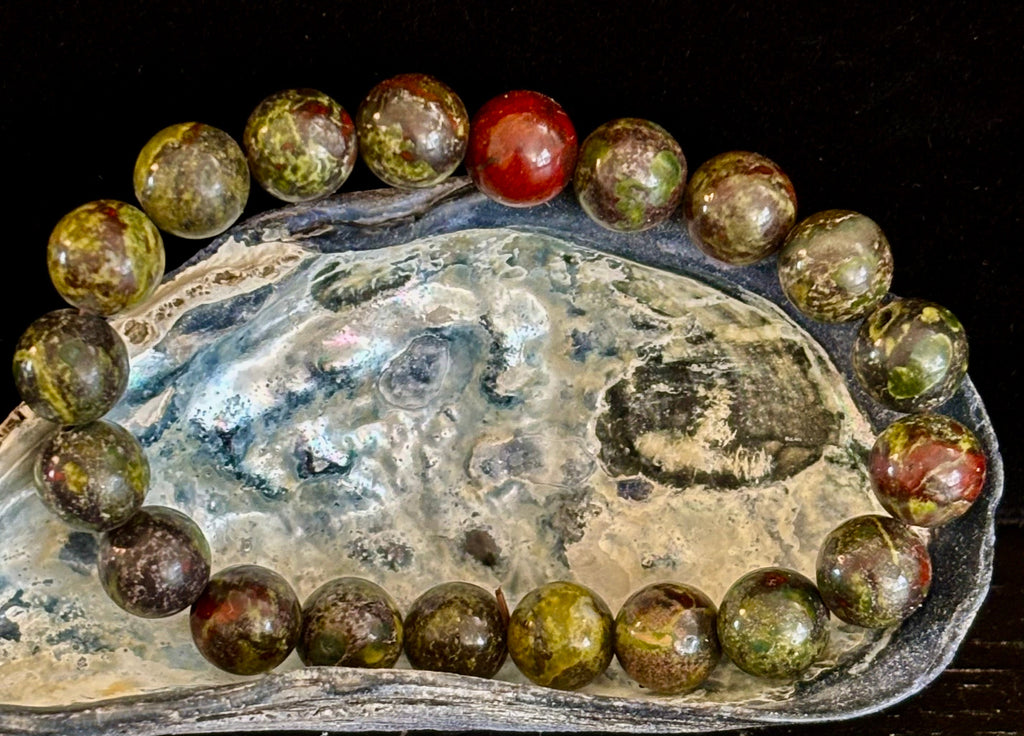 Dragon Bloodstone Bracelet – Courage, Vitality & Empowered Protection (Medium & Large Wrists) | | Wiccan Center