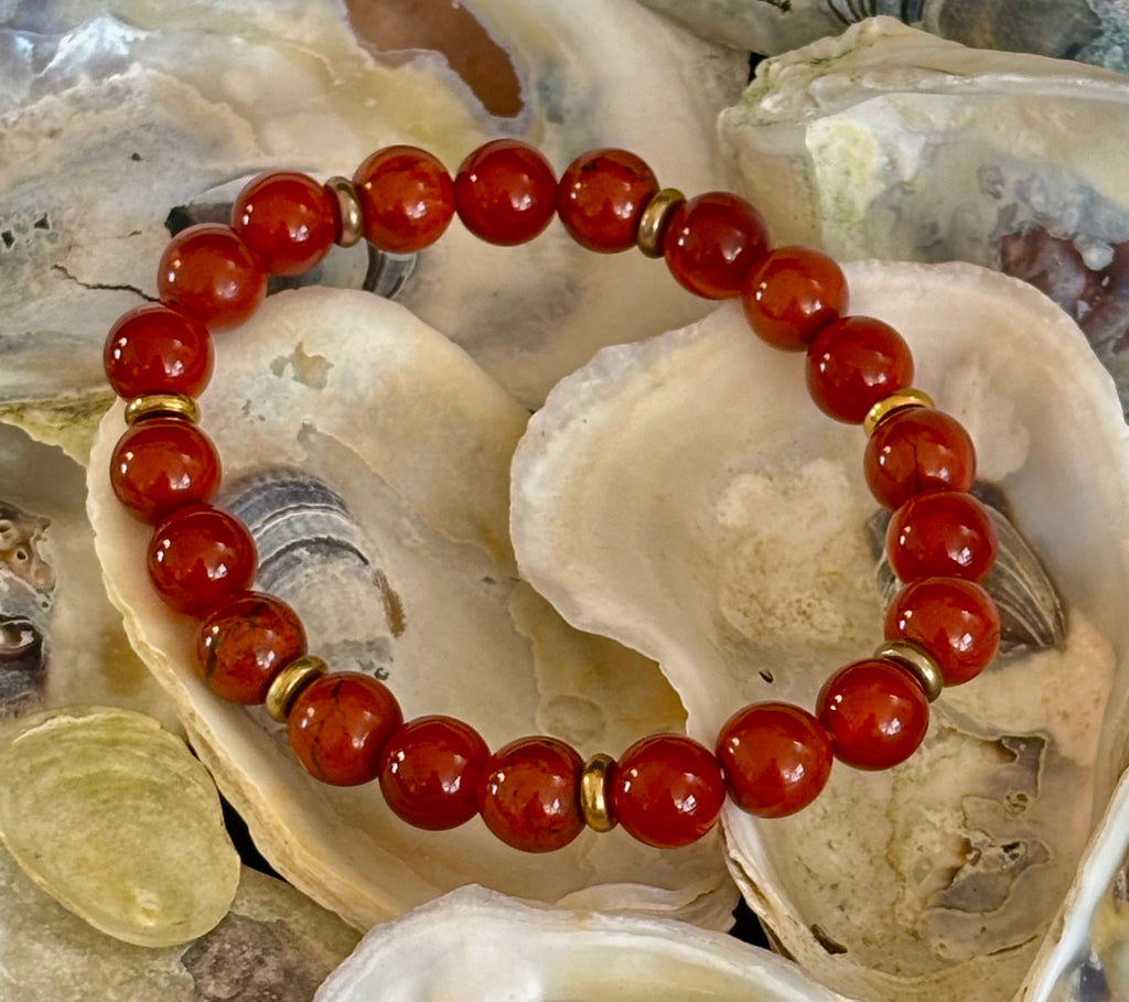 Carnelian & Red Jasper Empowerment Bracelet – Self-Confidence & Success | | Wiccan Center