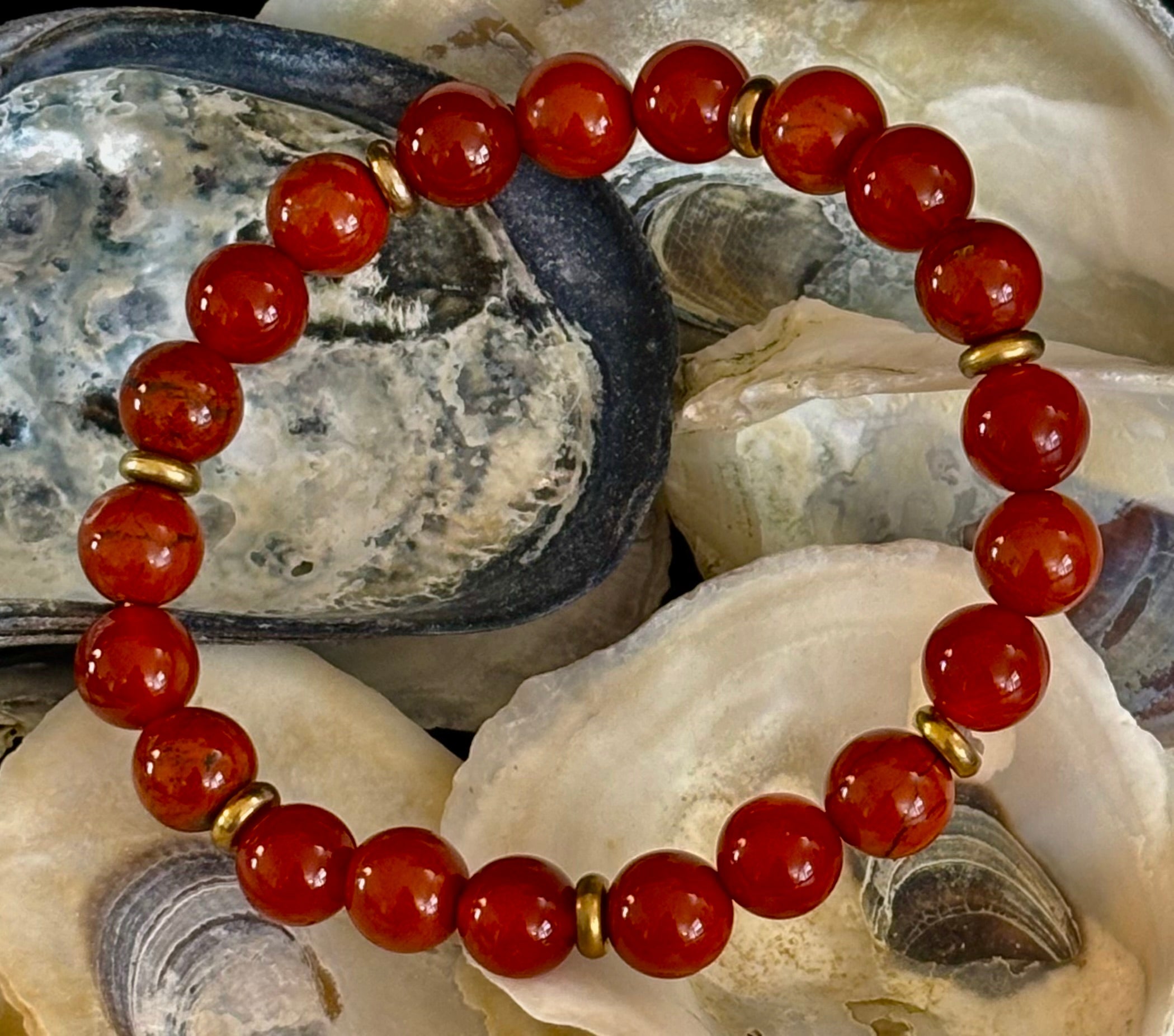 Carnelian & Red Jasper Empowerment Bracelet – Self-Confidence & Success | | Wiccan Center