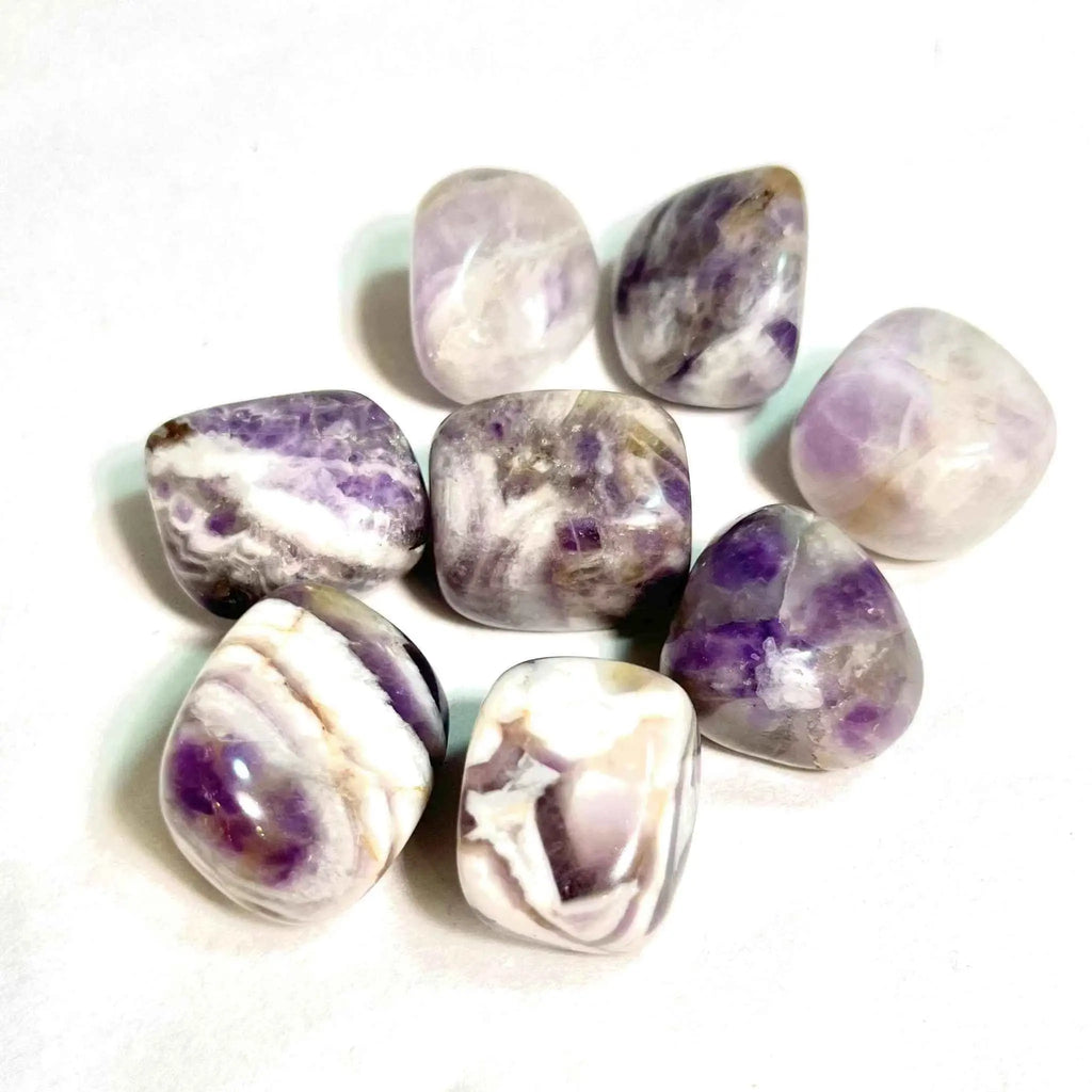 Chevron Amethyst Tumbled Stone | Tumbled Stones | Wiccan Center
