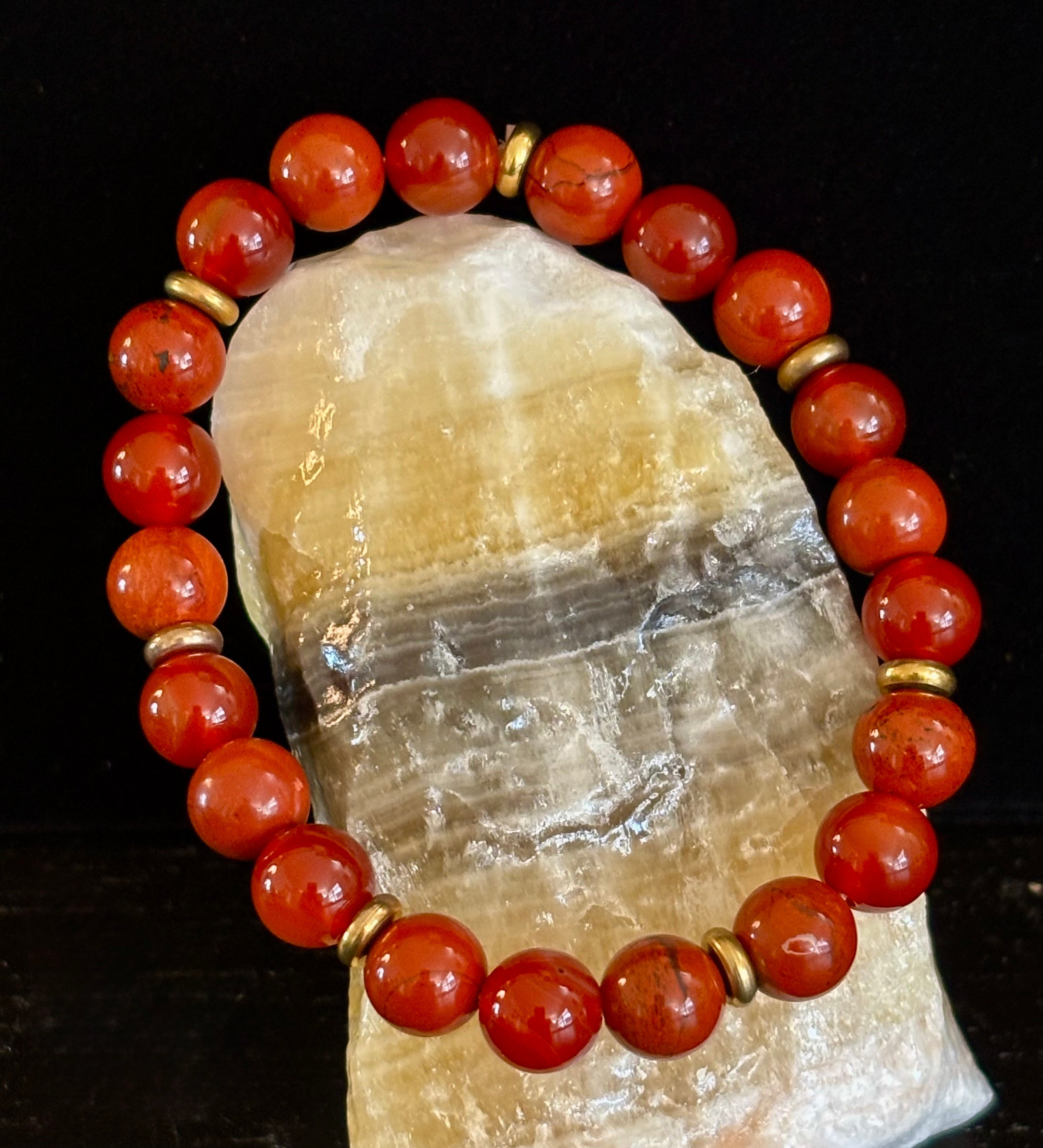 Carnelian & Red Jasper Empowerment Bracelet – Self-Confidence & Success | | Wiccan Center