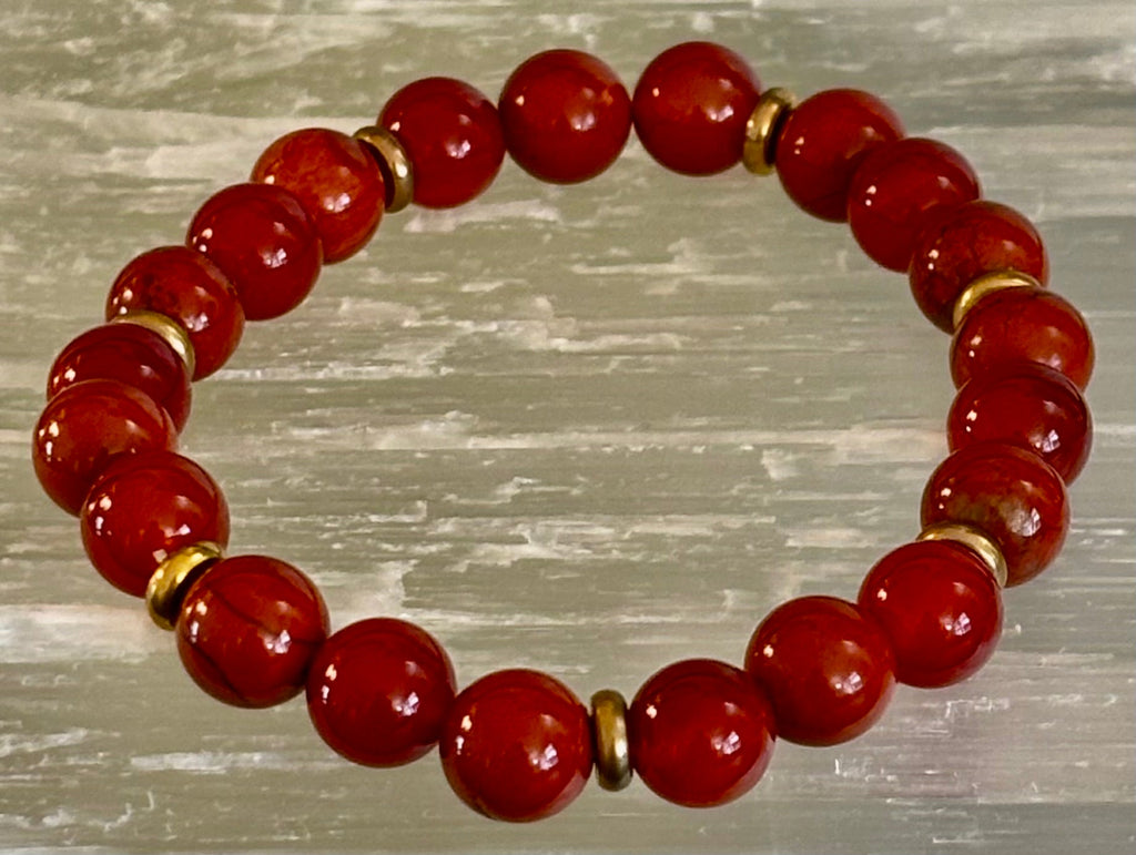 Carnelian & Red Jasper Empowerment Bracelet – Self-Confidence & Success | | Wiccan Center