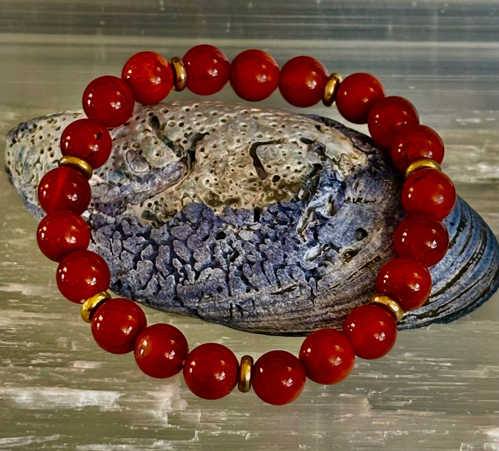Carnelian & Red Jasper Empowerment Bracelet – Self-Confidence & Success | | Wiccan Center