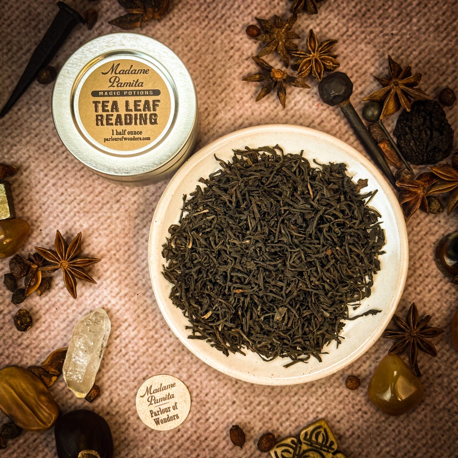 Deluxe Tea Leaf Reading Kit | Tea | Wiccan Center